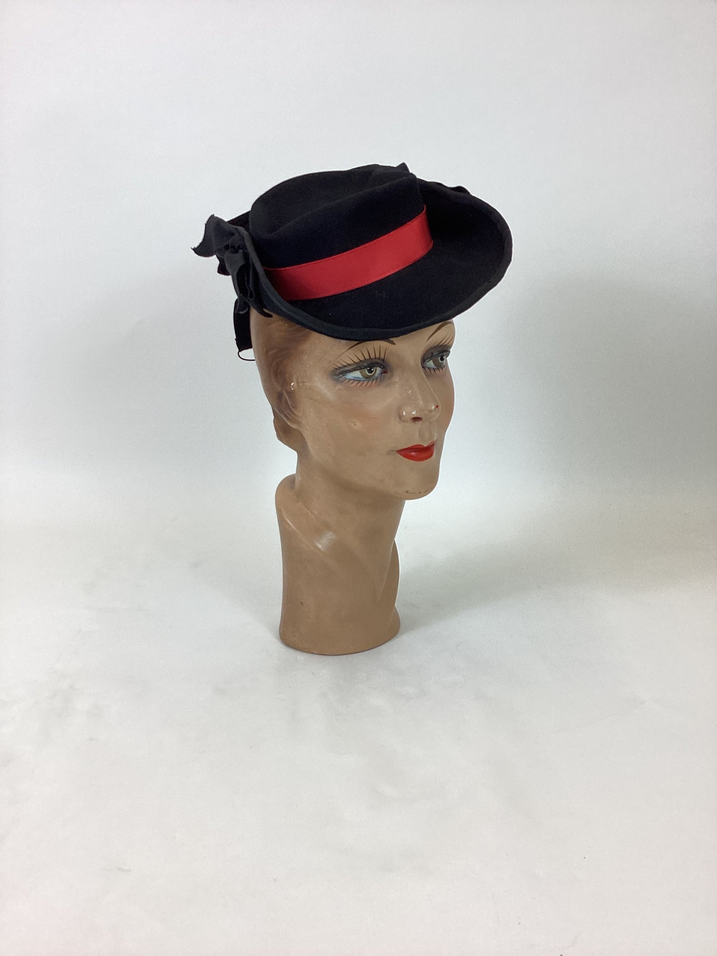 Original 40’s Gorgeous small Topper - Black / Red combination