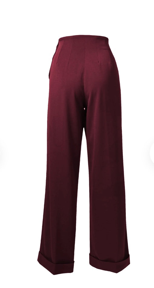 House of Foxy 1940’s Swing Pants in Wine