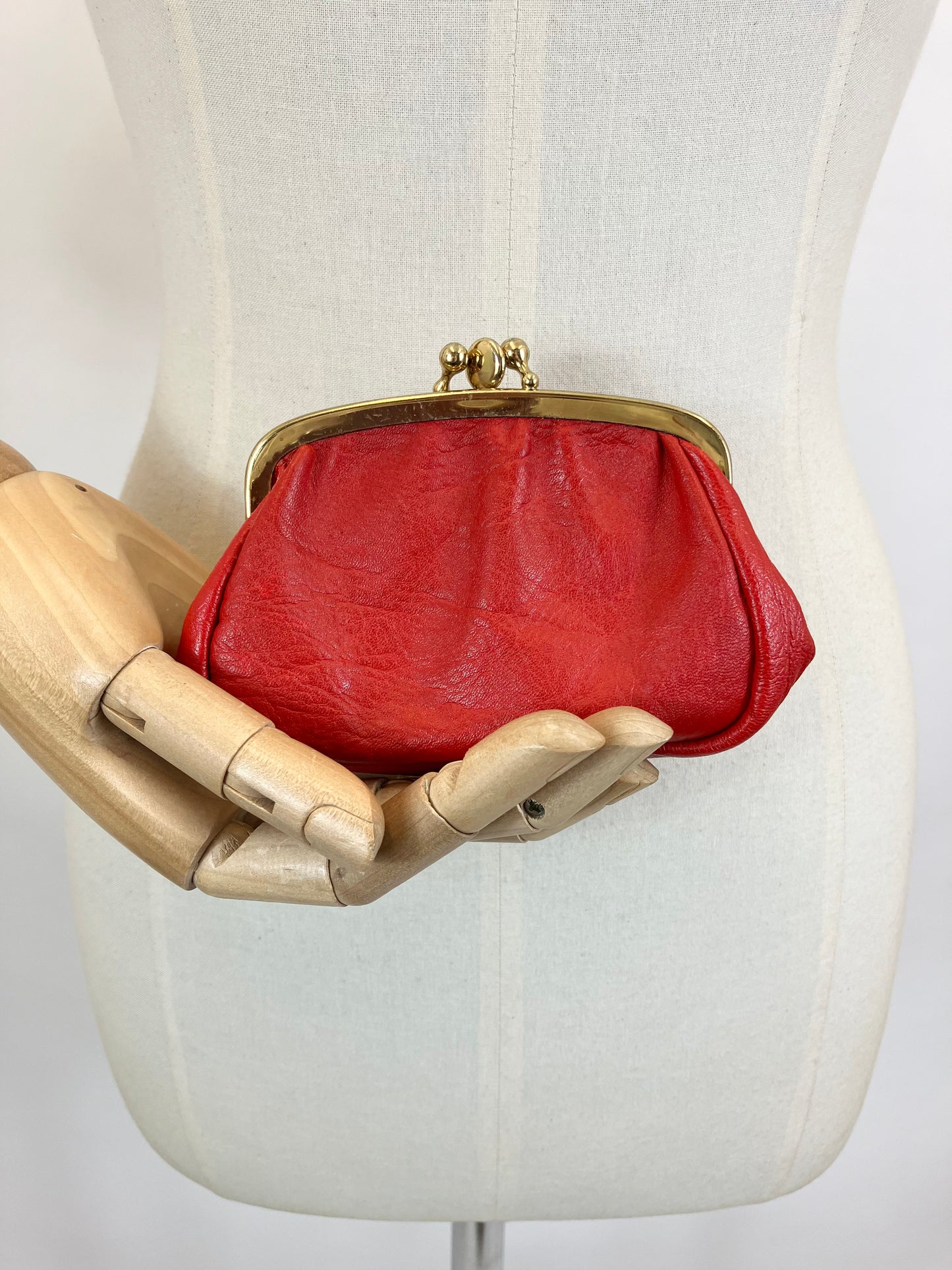 Original 50’s Leather coin purse - Red
