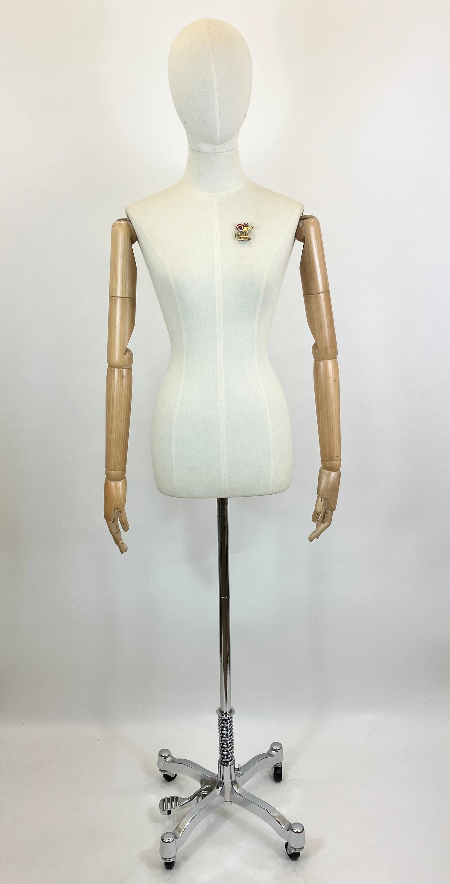 Original Novelty Enamel Mouse Brooch - multicolour