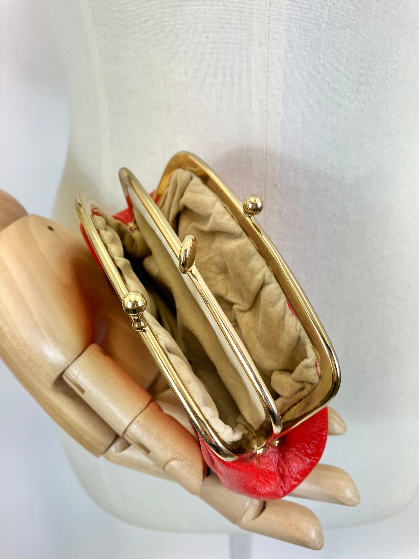 Original 50’s Leather coin purse - Red