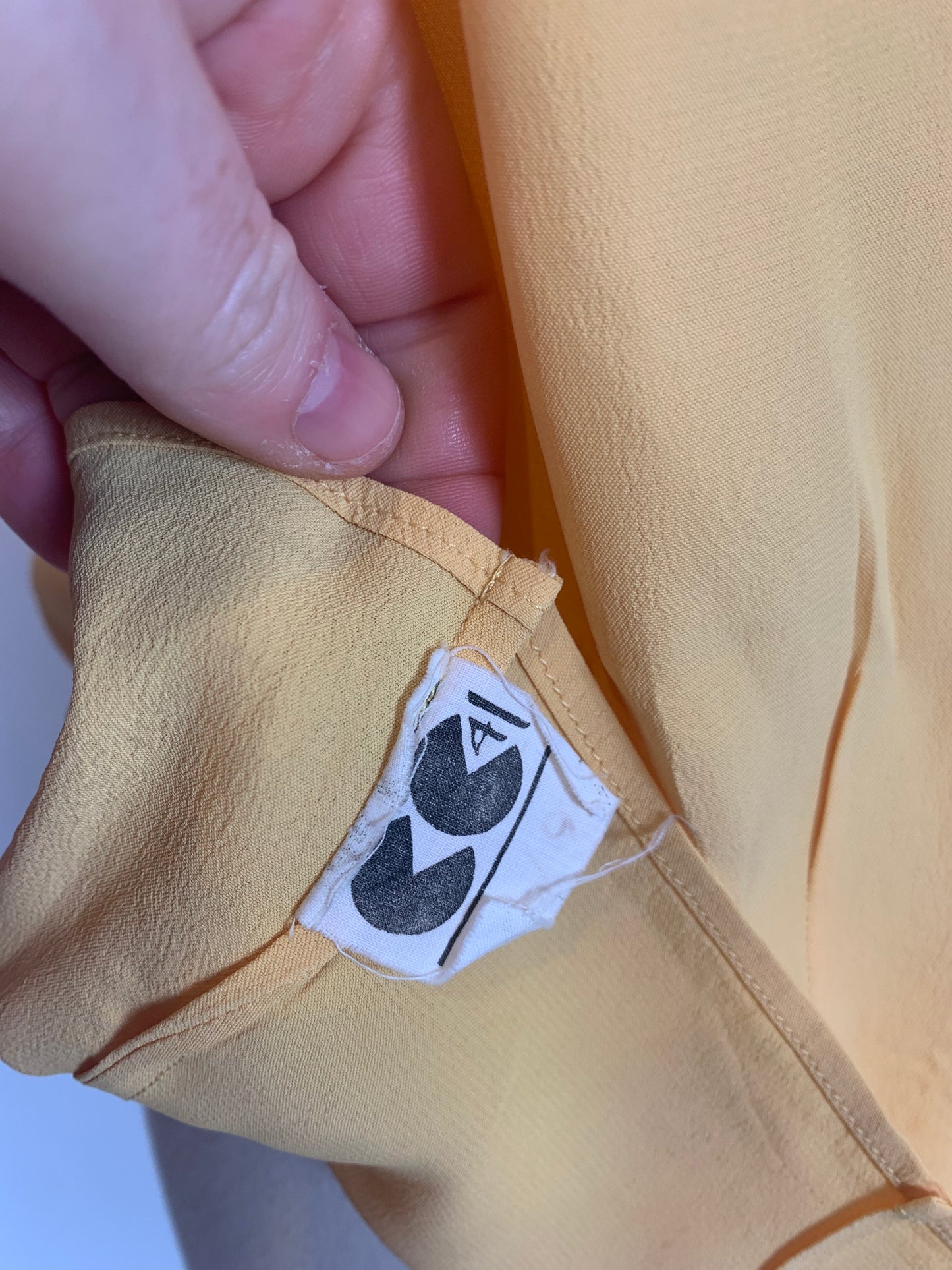 Original 1940’s CC41 blouse in Golden Yellow