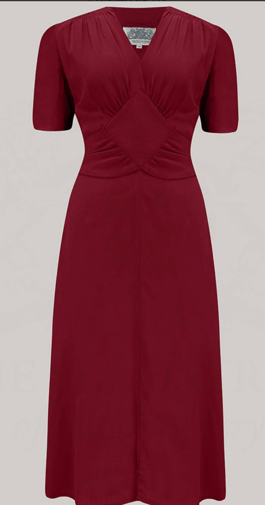 Seamstress of Bloomsbury Ruby dress - Windsor Wine