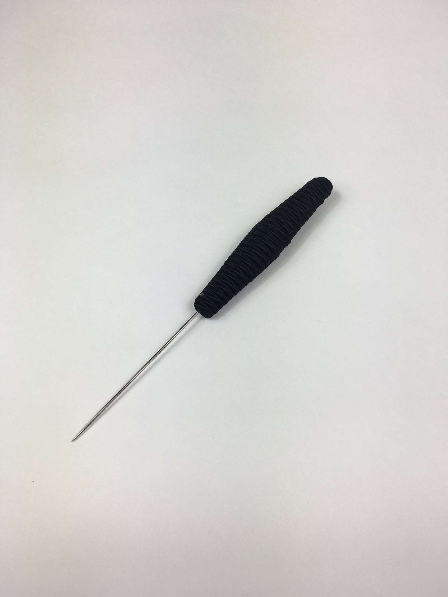 Original Late 1940’s Early 1950’s Hat Pin - In A Twisted Black Fabric