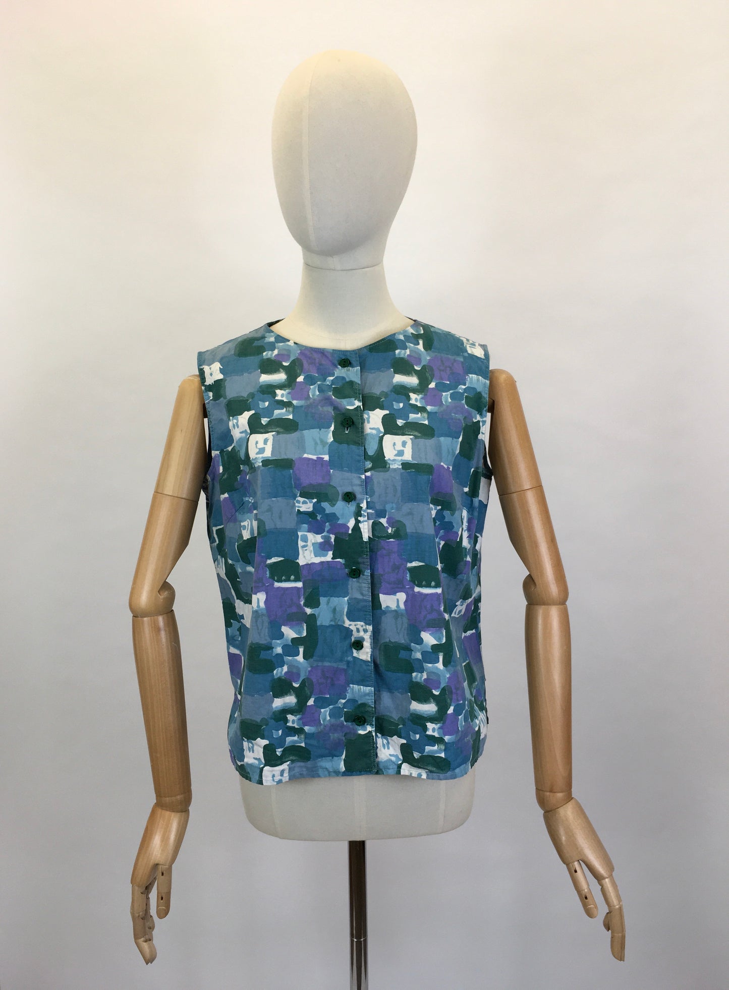 Original 1950’s Fabulous Cotton Blouse - In A Lovely Print