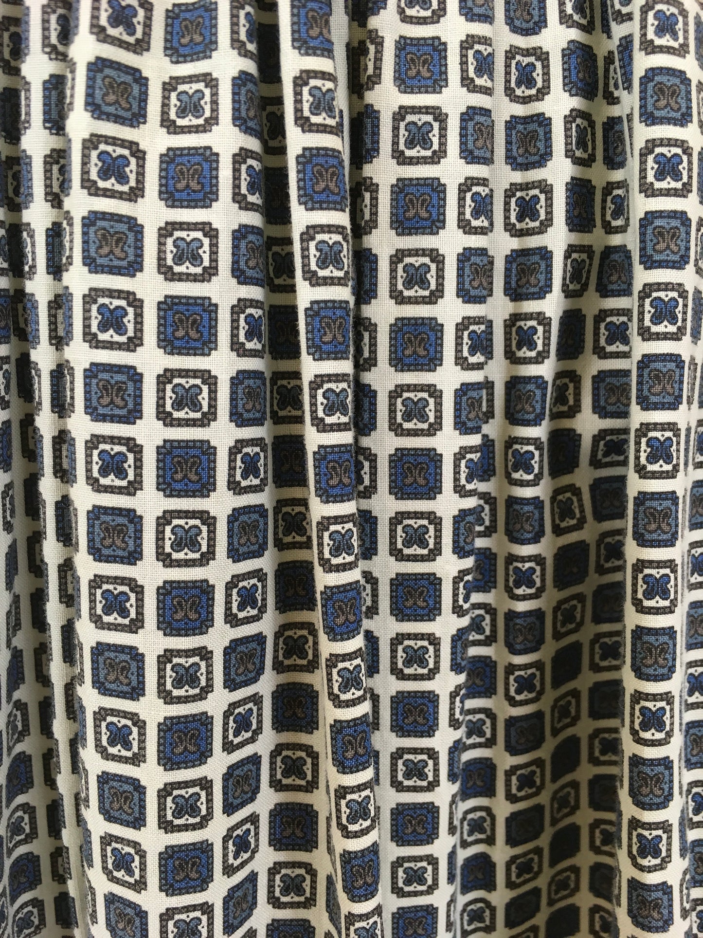Original 1950’s Fabulous ShirtWaister Dress - In A Geometric Print Cotton
