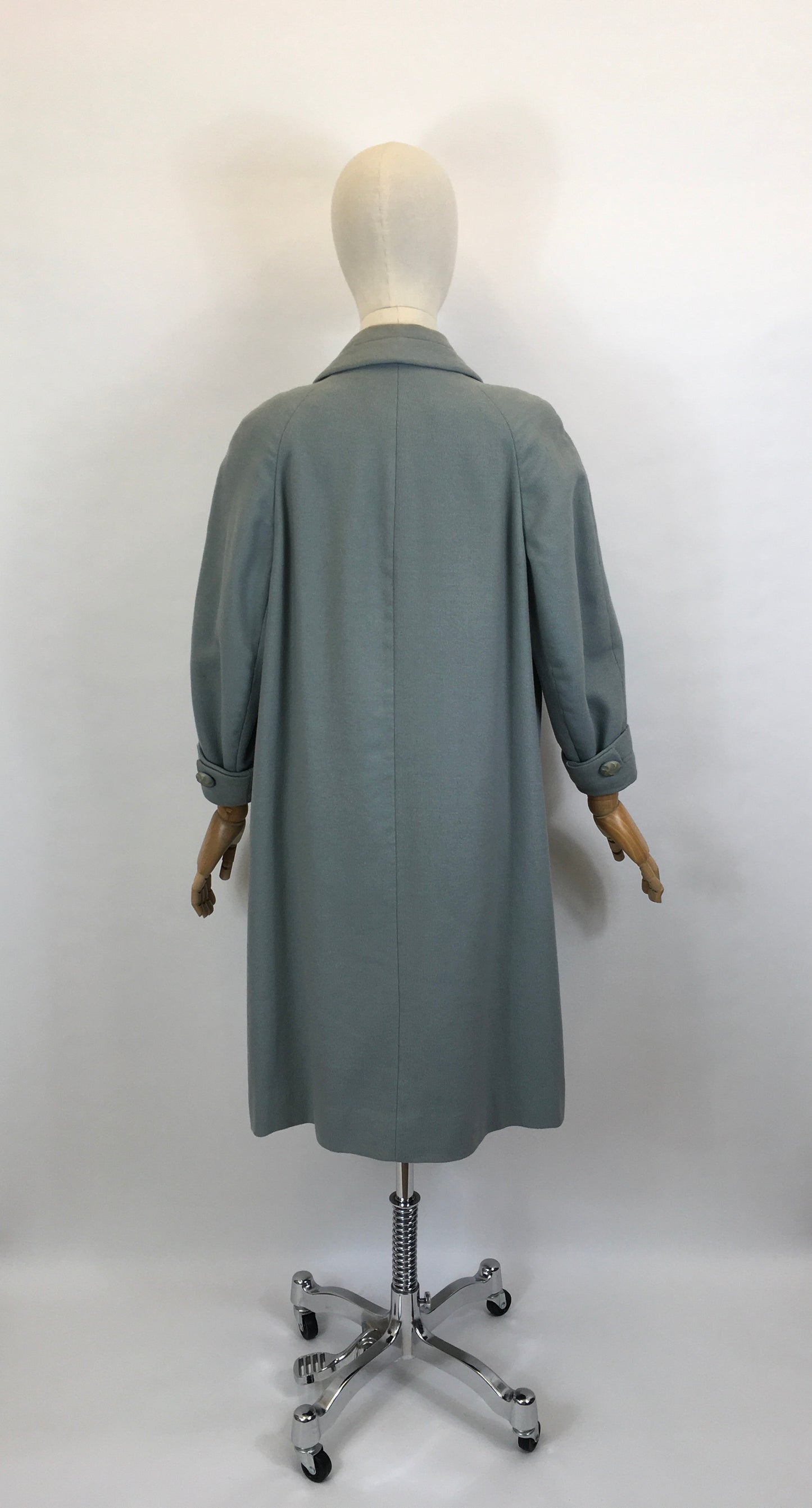 Original 1950’s Darling Pale Blue Swing Coat - With A Classic Easy to Wear 50’s Silhouette