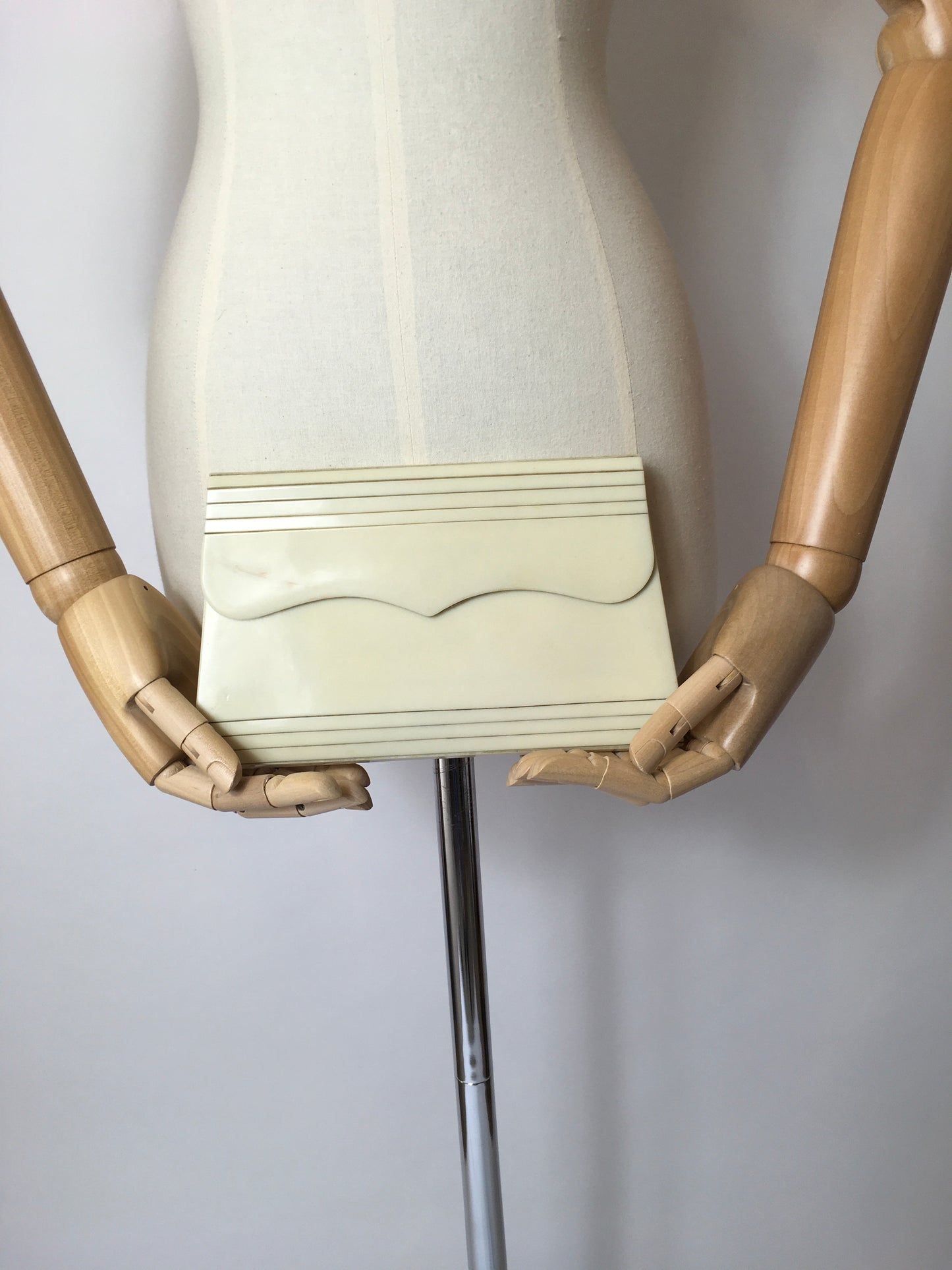 Original Rare 1930’s Ivory Celluloid Clutch Bag - Festival of Vintage Fashion Show Exclusive