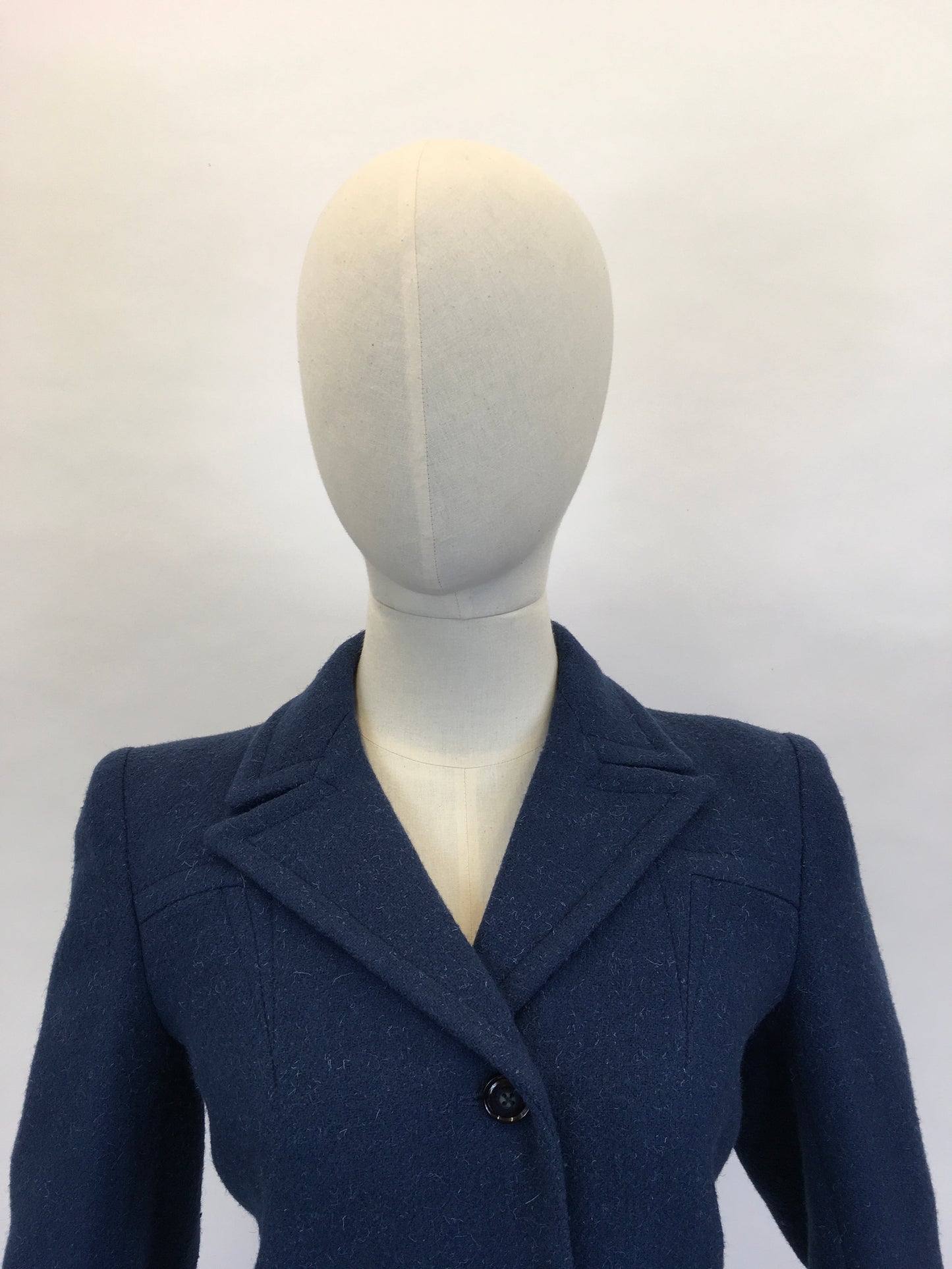 Original 1940’s Fabulous Blue Flecked Woollen Jacket - ‘ Orndale’ Made In England Label