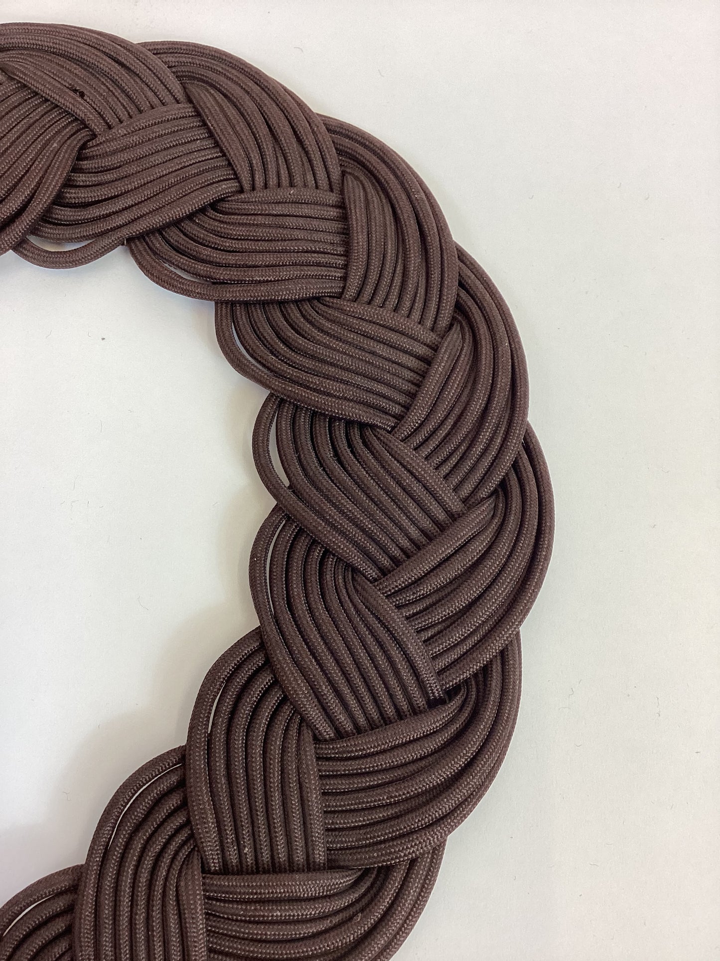 Original 40’s Darling Plaited Headpiece - In Chocolate Brown