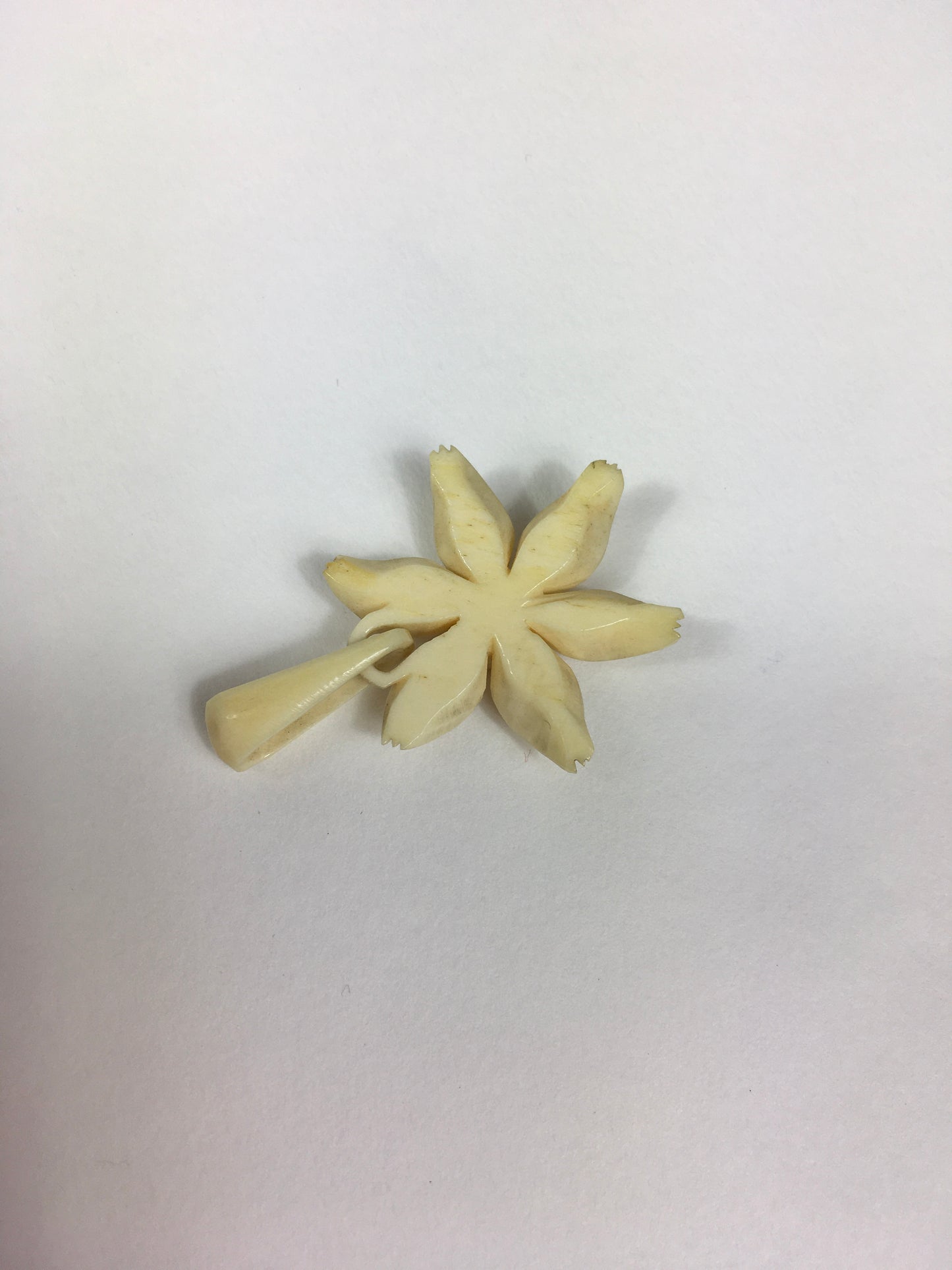 Original 1940’s Celluloid Edelweiss Droplet - A Beautiful Piece To Add To A Chain