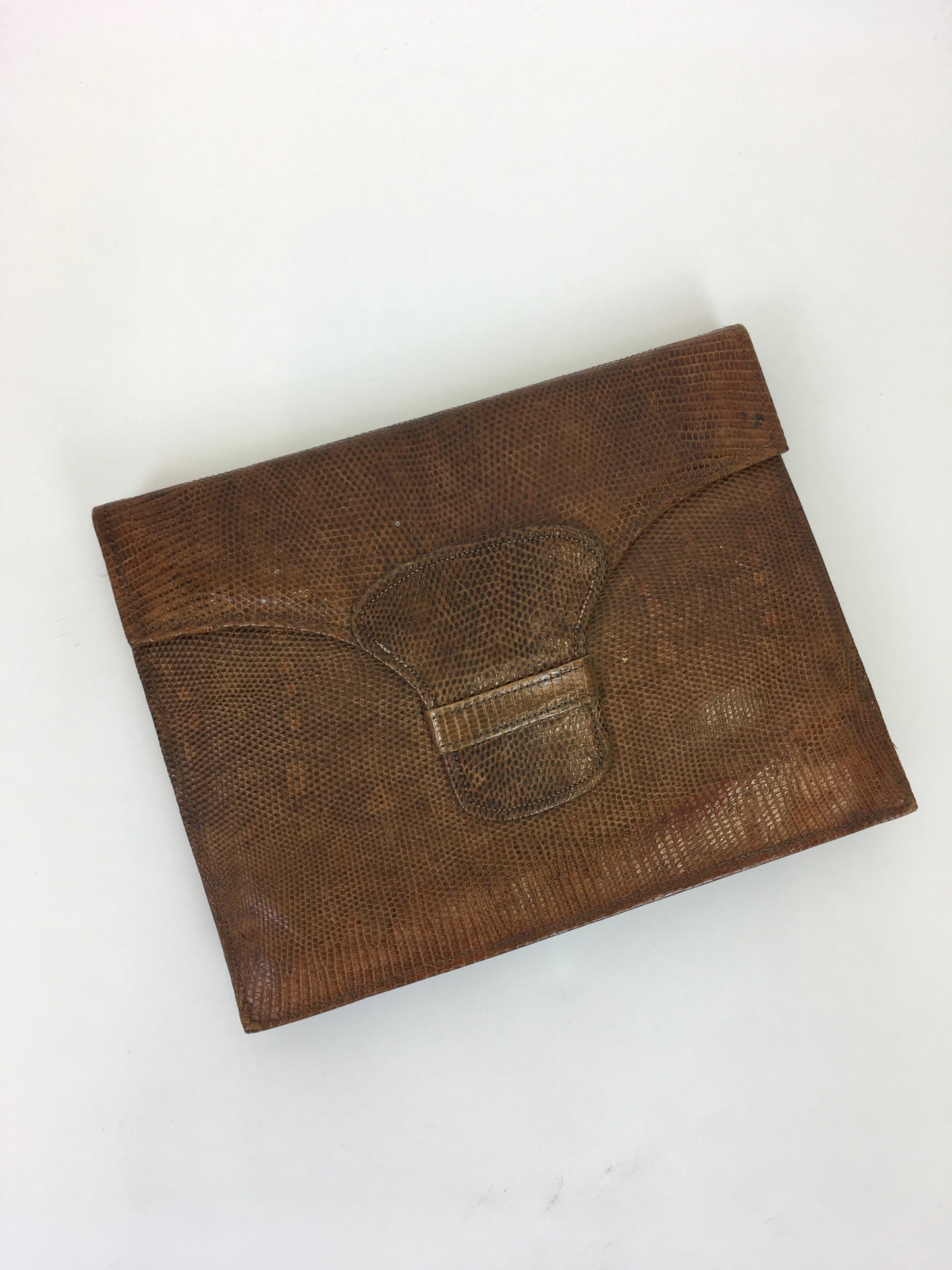 Original 1930’s Skin Envelope Clutch Handbag - With A Lovely Interior and Strong Clasp