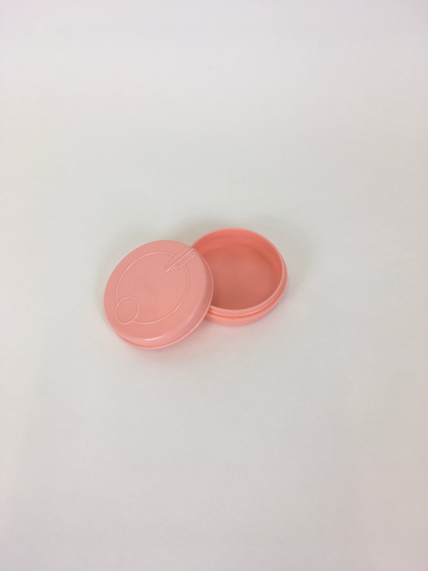 Original 1930’s / 1940’s Celluloid Vanity Pot - In A Soft Powdered Pink Perfect For A Vintage Vanity