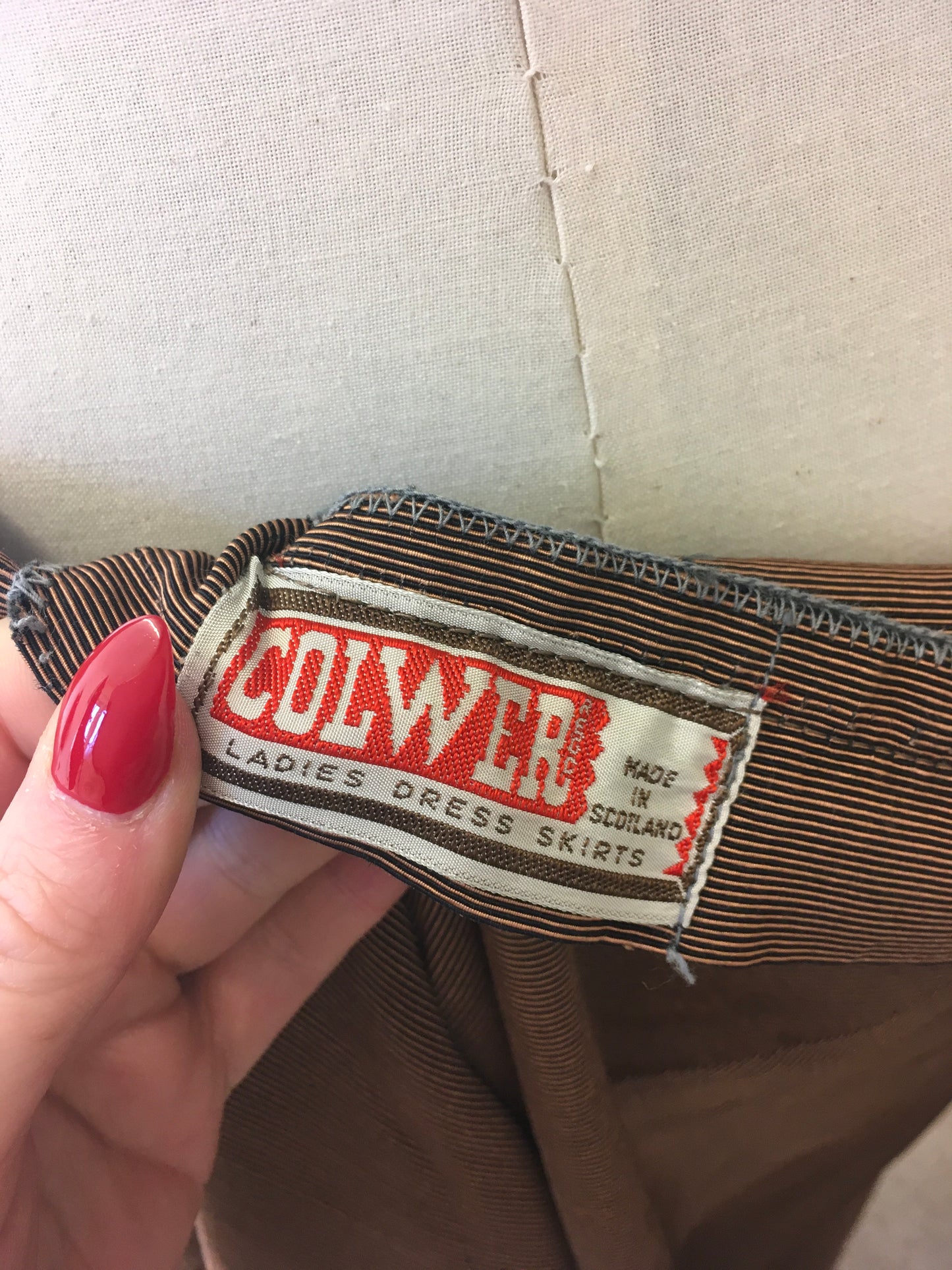 Original 1940’s Skirt - With a Fabulous 8 Gore Panel Sweep