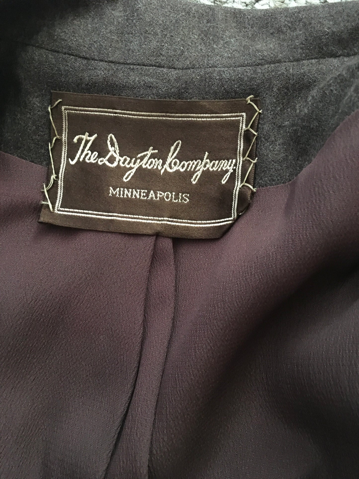 Original 1940’s 2pc Suit in A Lovely Brown Wool, Stunning Detailing and Seamwork