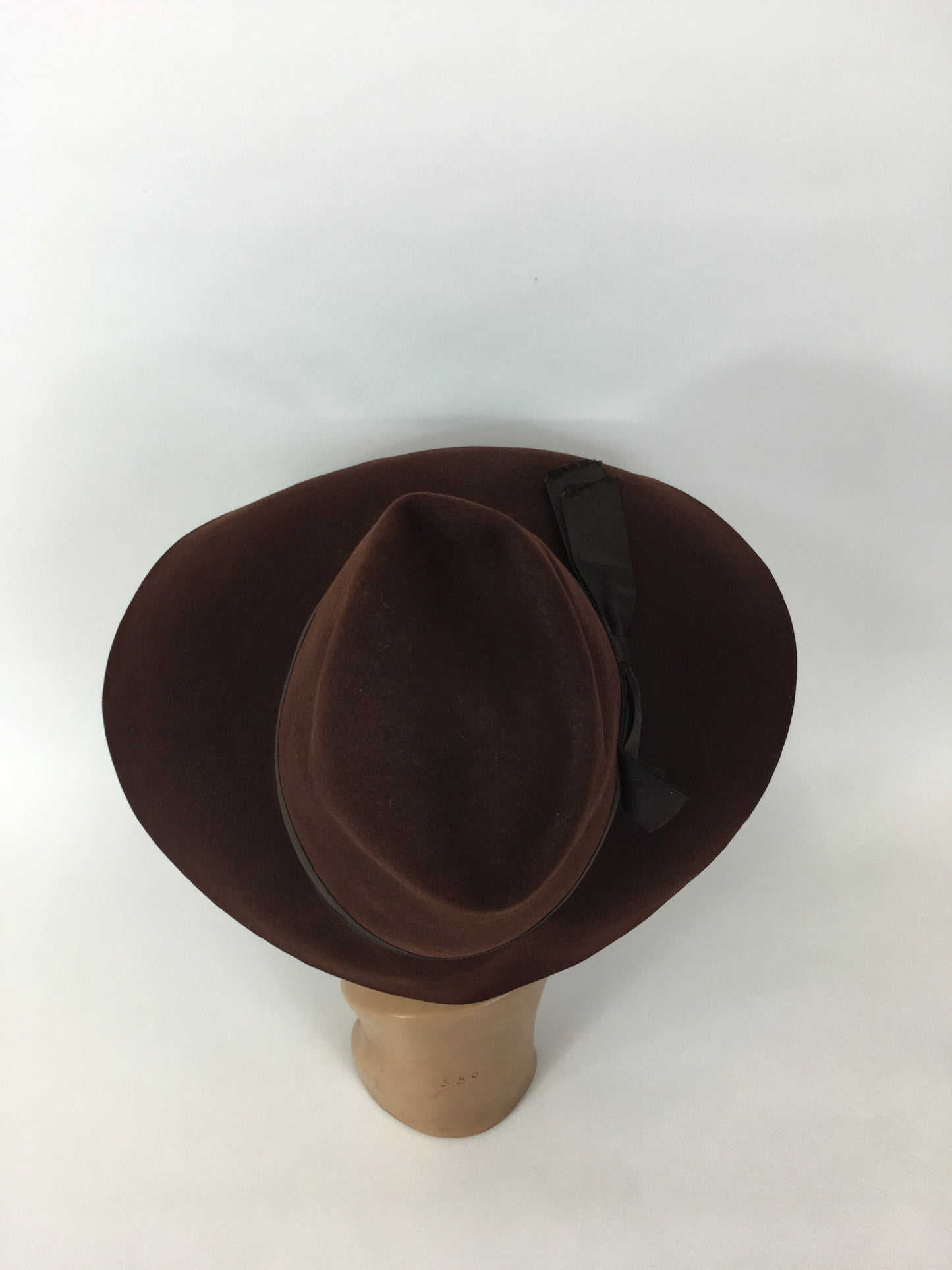 Original 1940’s STUNNING Brown Fedora - Made by ‘ Flechet’