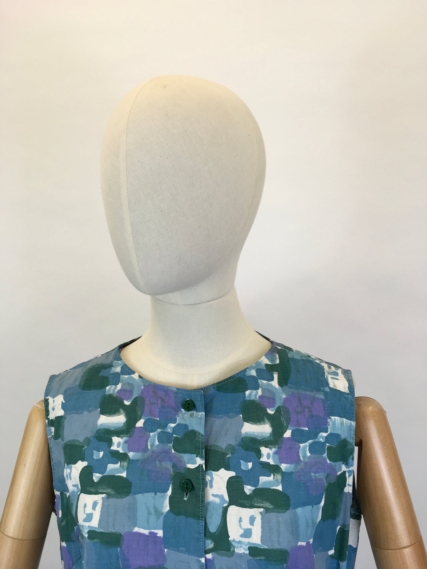 Original 1950’s Fabulous Cotton Blouse - In A Lovely Print