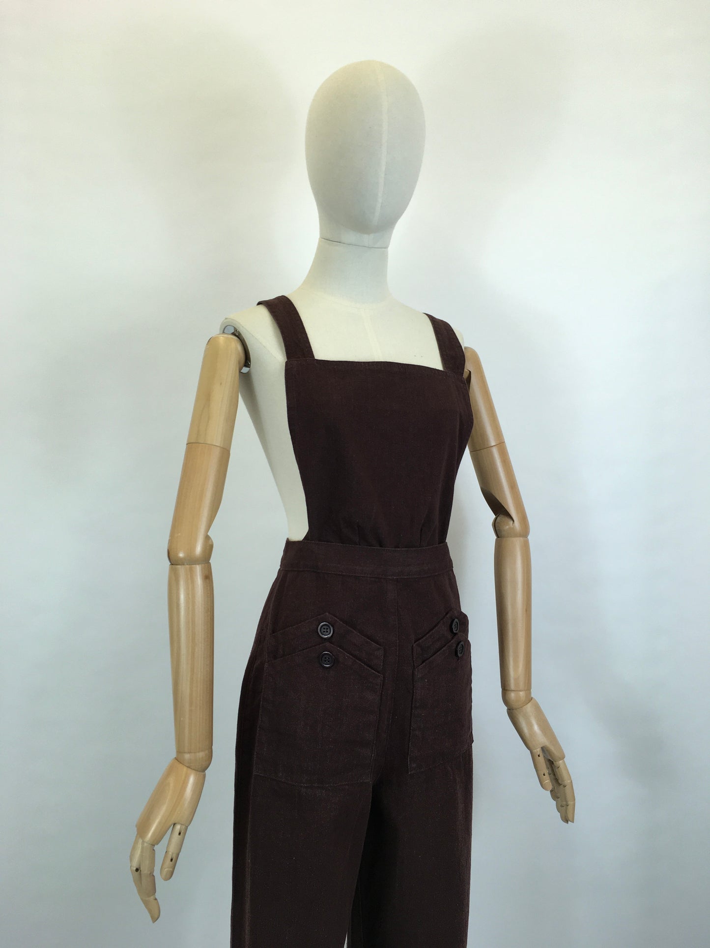 Freddie’s Of Pinewood - Home Companion Dungarees In Brown