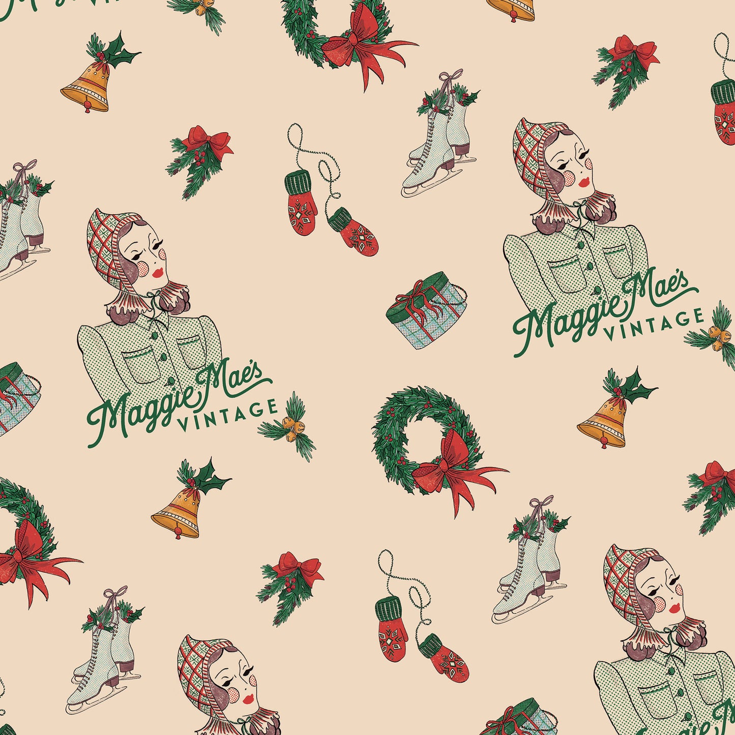 Exclusively Designed By Shropshire Illustrator Hannah Chumbley - Our Bespoke Festive Wrapping Paper Pr Sheet