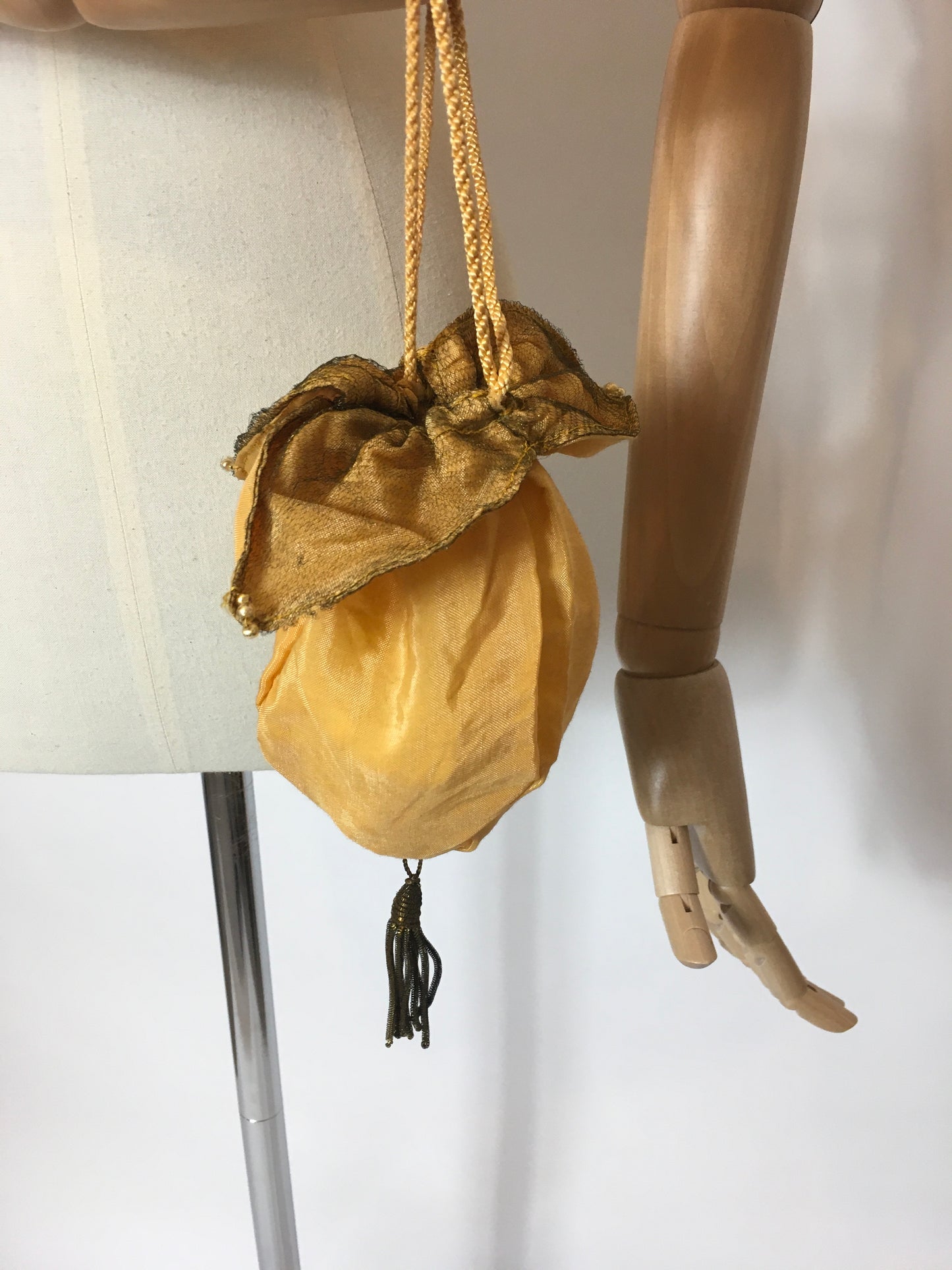 Original 1920’s Petal Drawstring Evening Bag - A Festival Of Vintage Fashion Show Exclusive