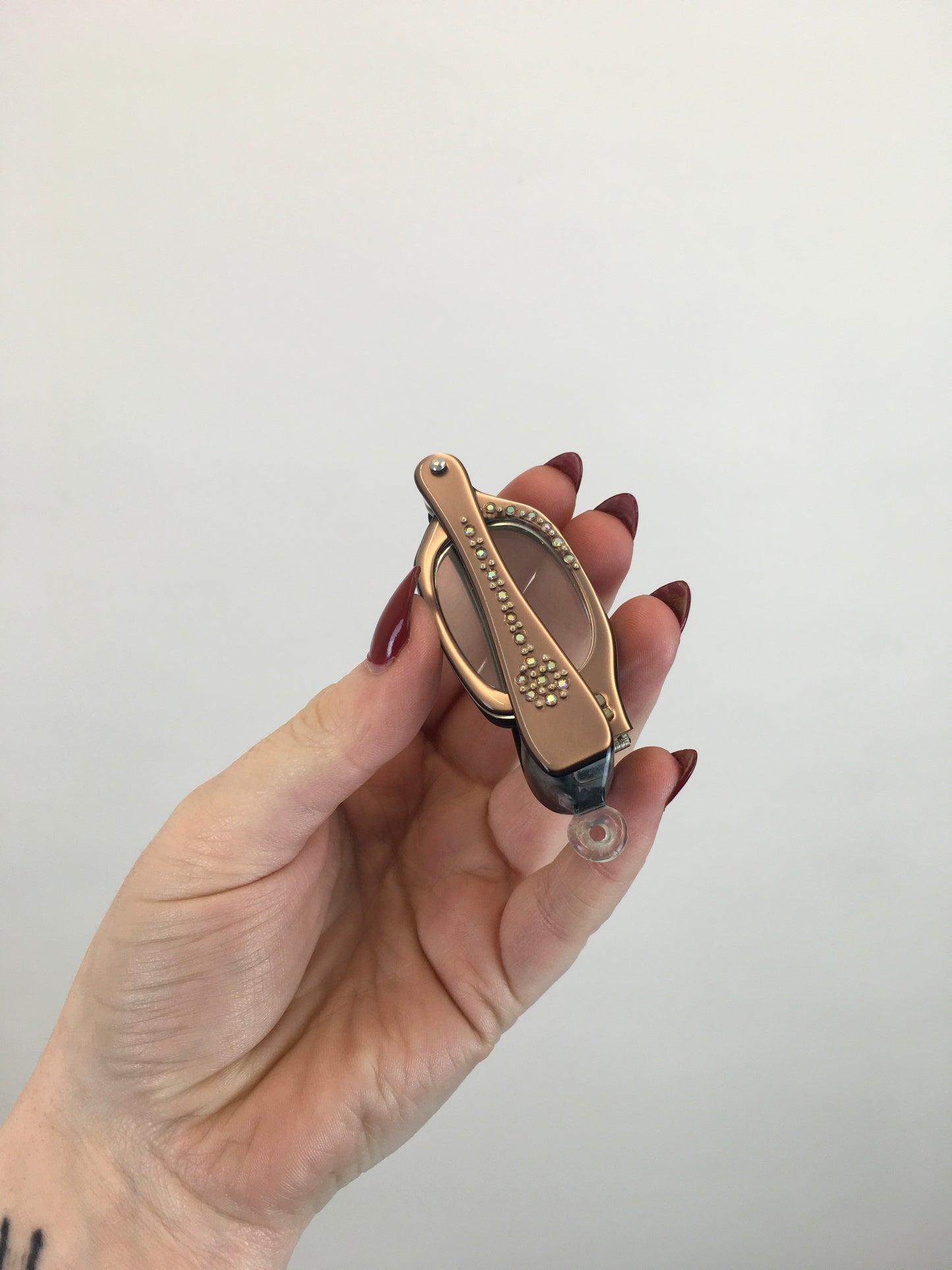 Original 1950’s Longettes - In A Mushroom Colour with Paste Embellishments