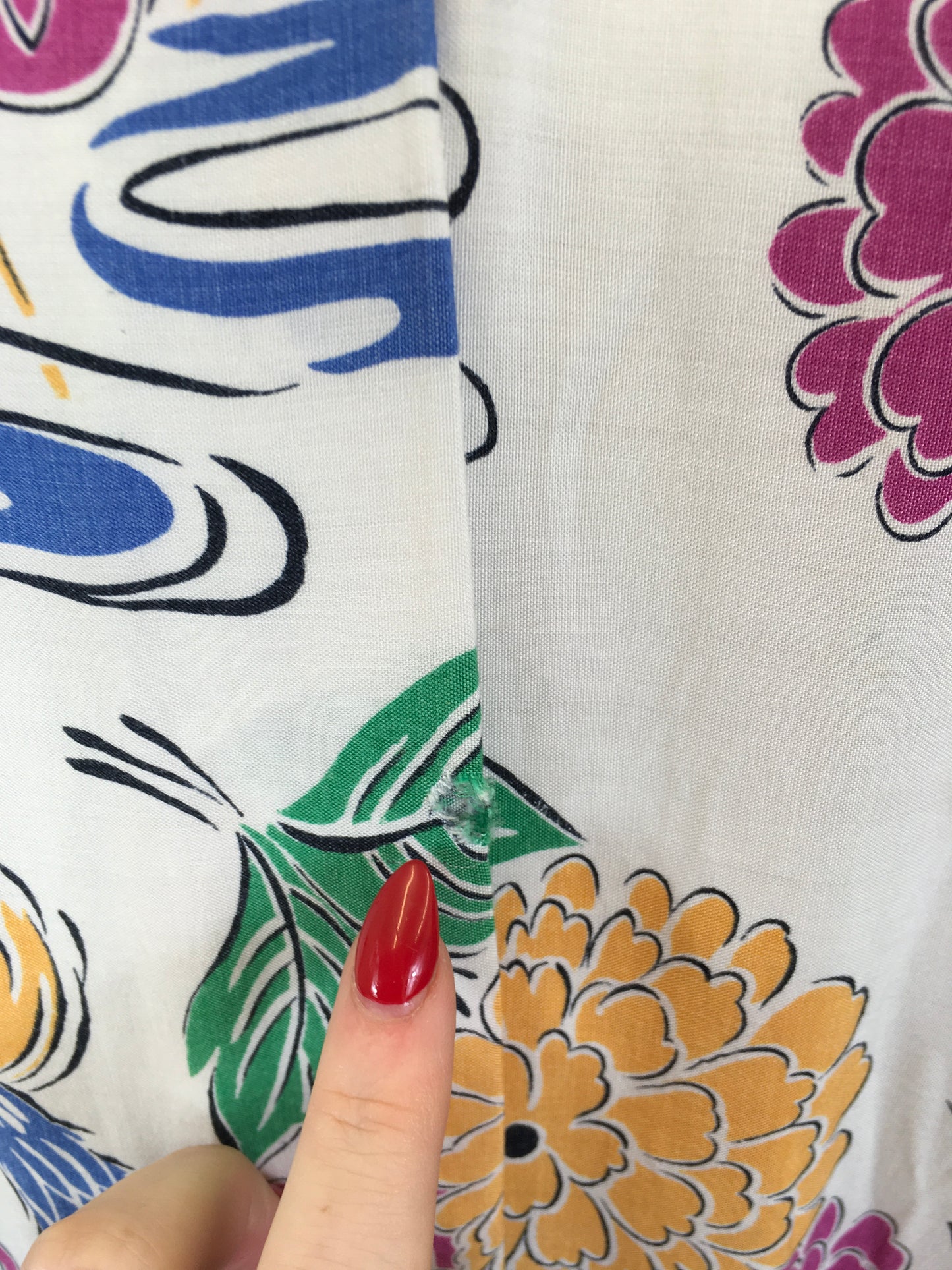 Original 1940’s SENSATIONAL Smock - With Amazing Print in Bold Bright Colours