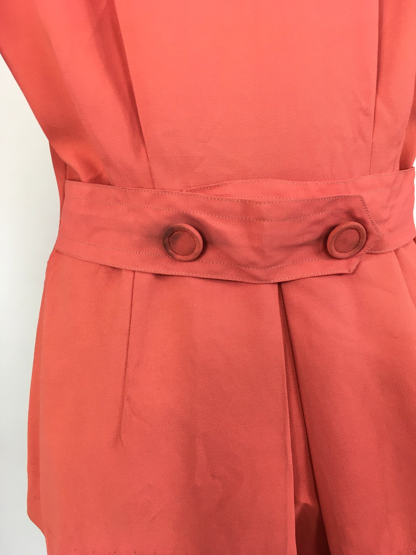 Original 1940s  Summer Jacket With Back Belt Detailing  - In A Fabulous Coral Colour ‘ A Bobby Ann Original’