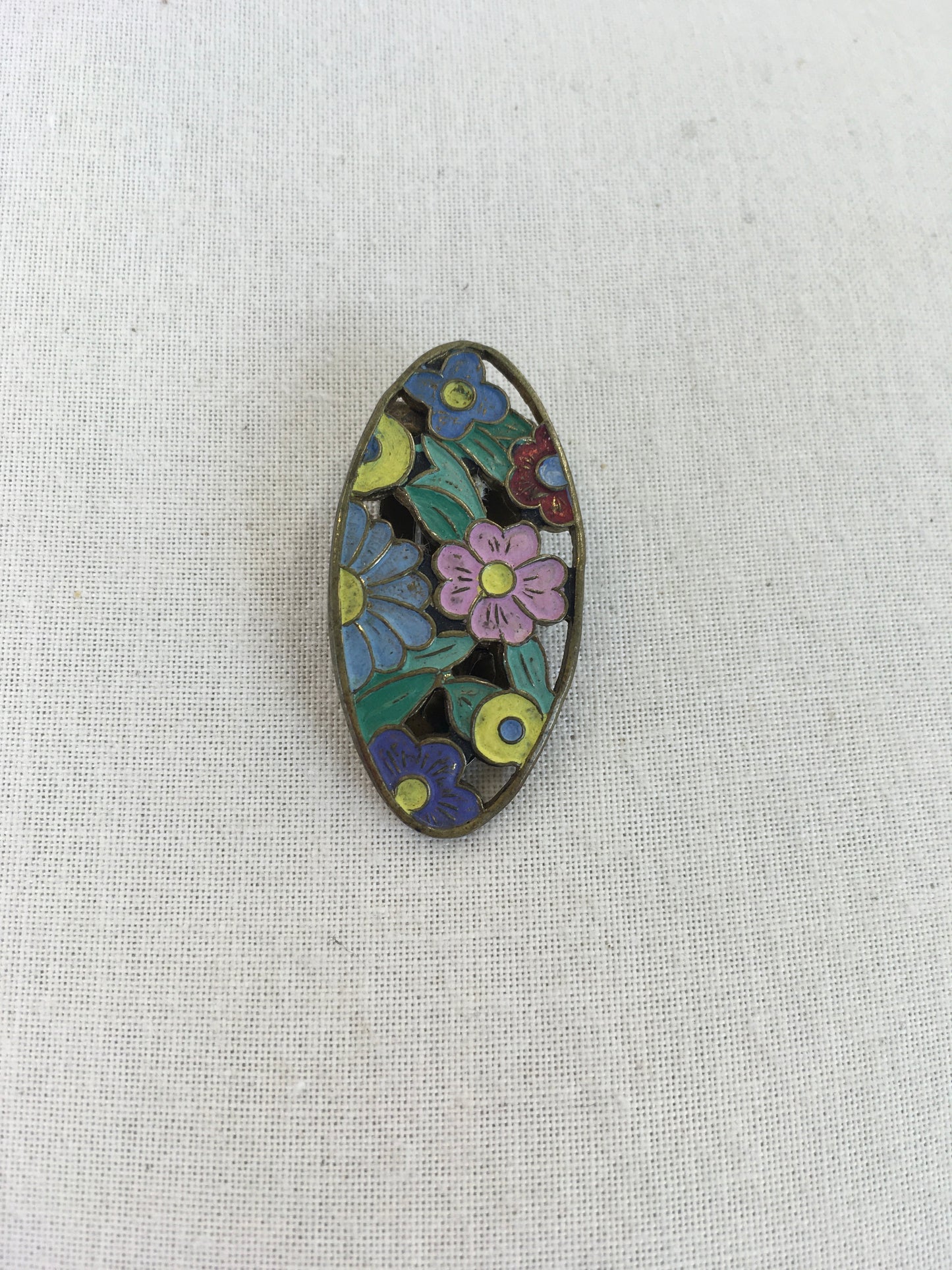 Original 1930’s Darling Enamel Dress Clip - In Soft Pastels