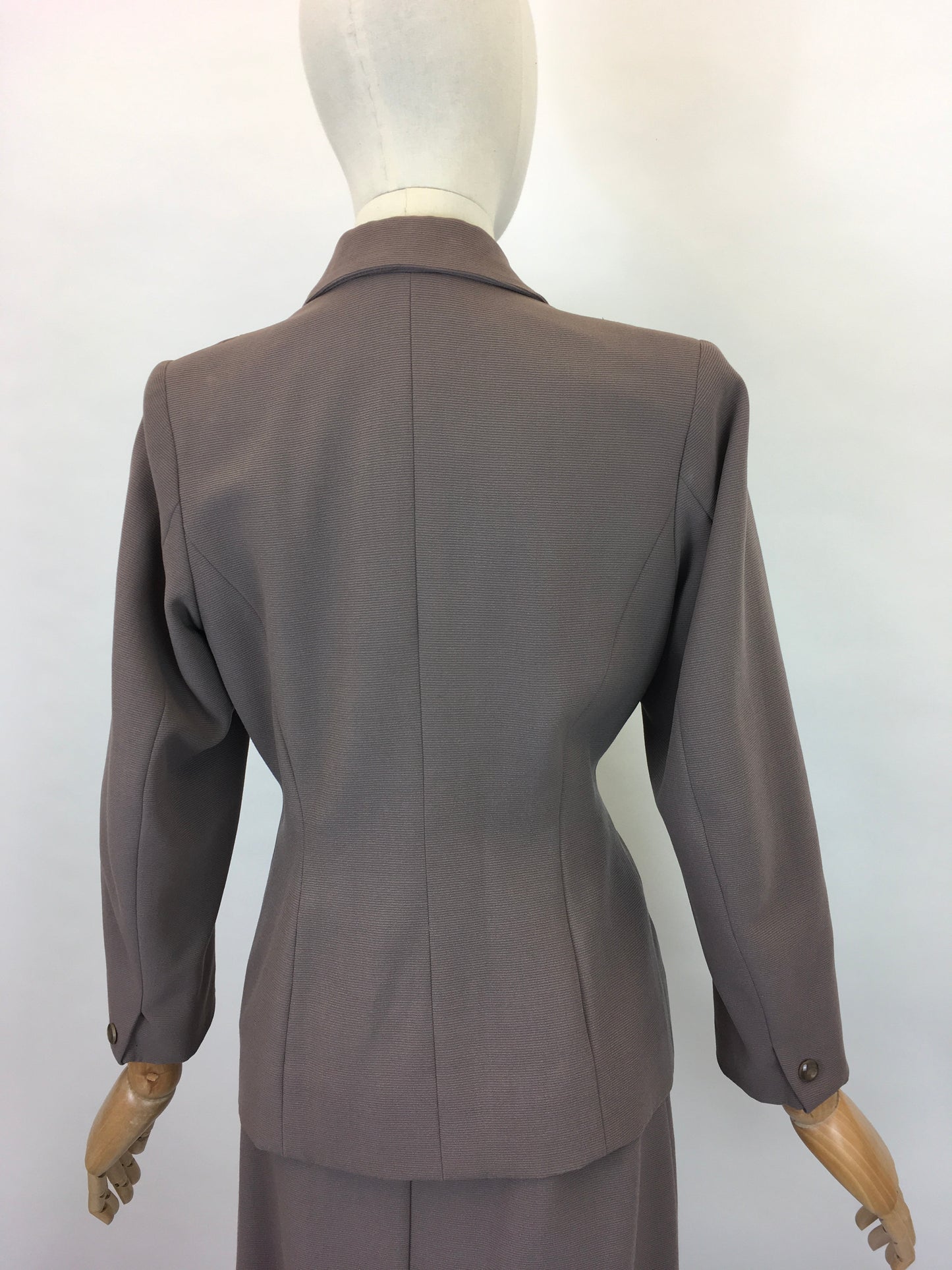 Original 1950’s Beautiful 2 pc Suit - In A Muted Mink Colour