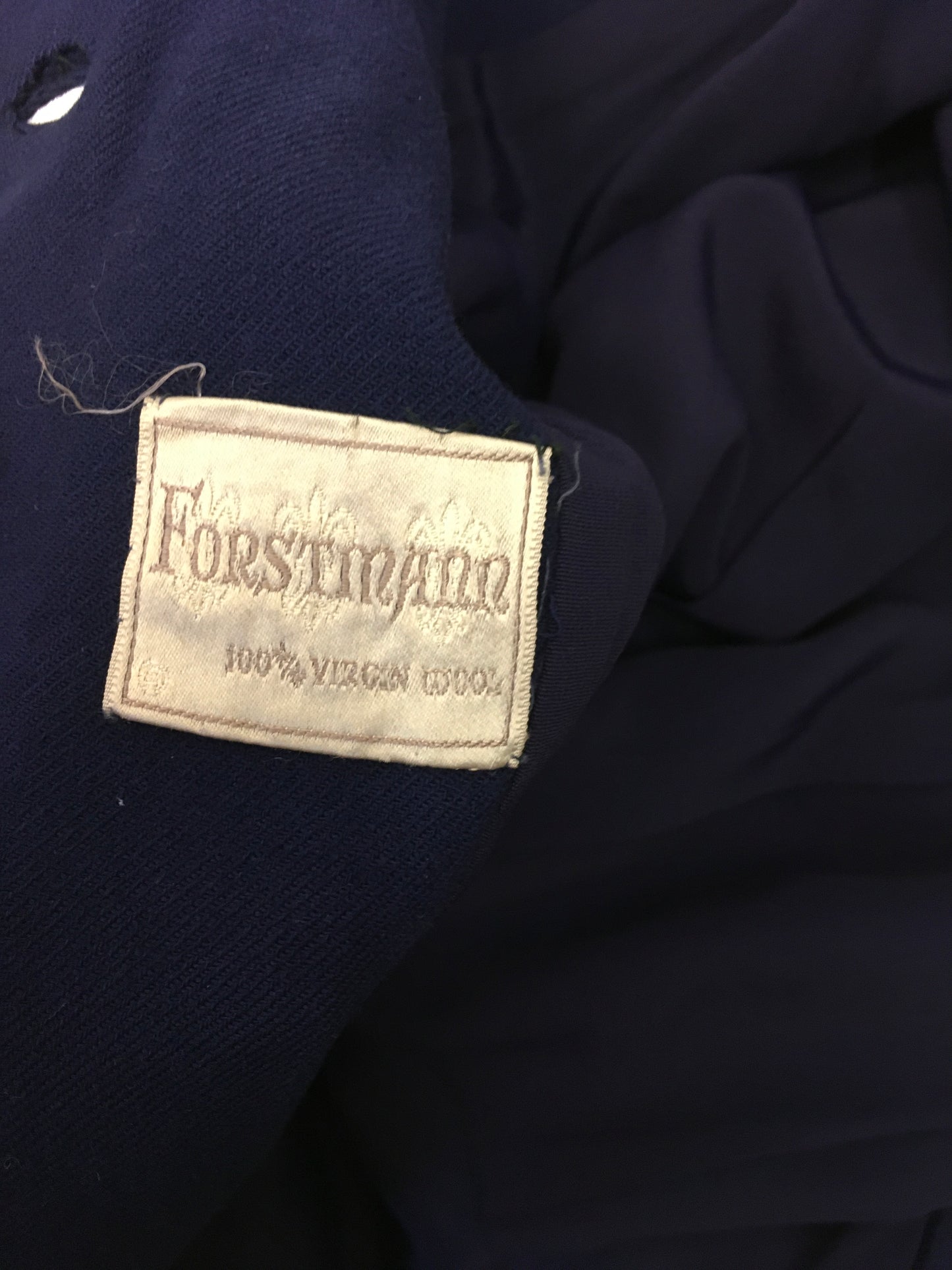 Original 1940s STUNNING Navy 2 pc Suit - With PHENOMENAL Long Line Silhouette and Cape Style Overlay