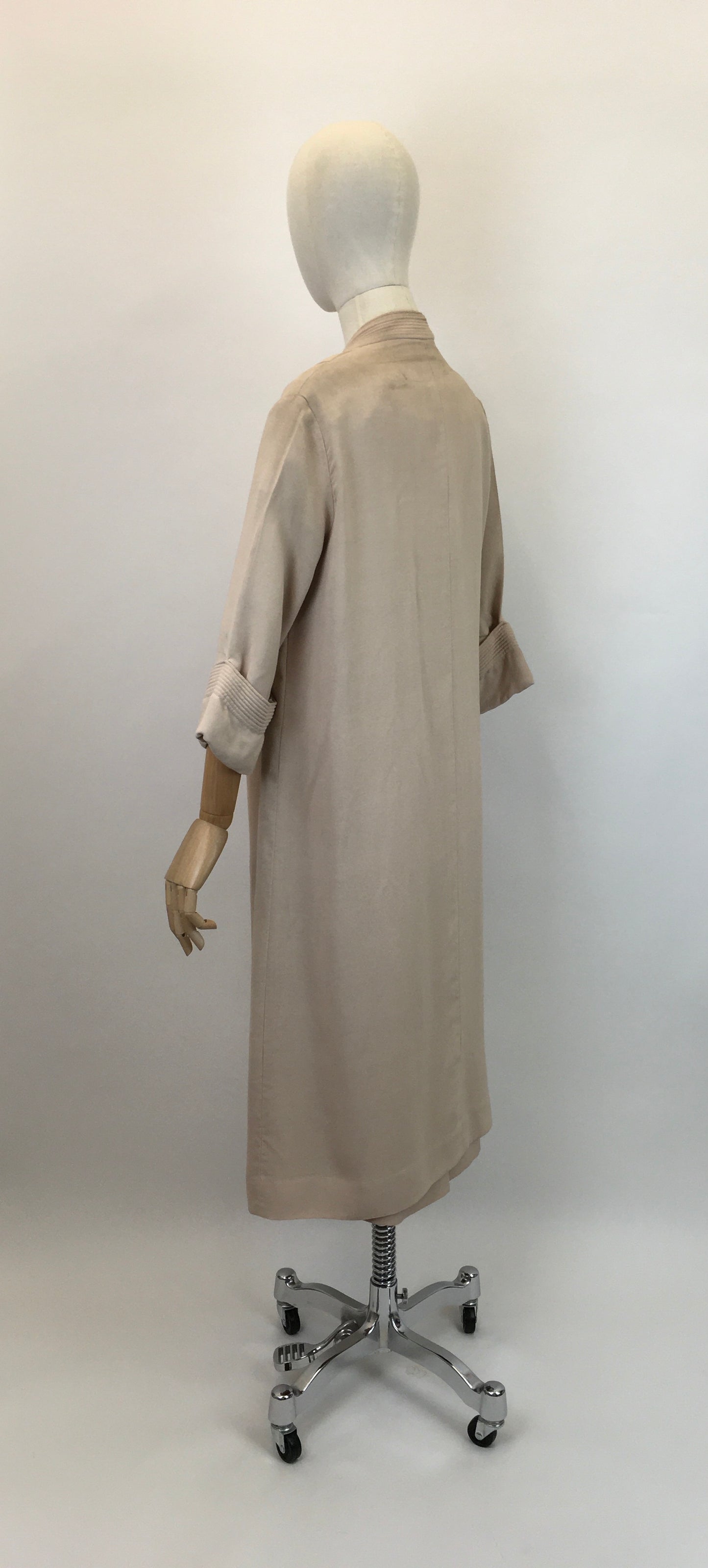 Original 1950’s Stunning ‘ Peggy Page’ Dress and Coat set - In Soft Sand Moygoshal Linen