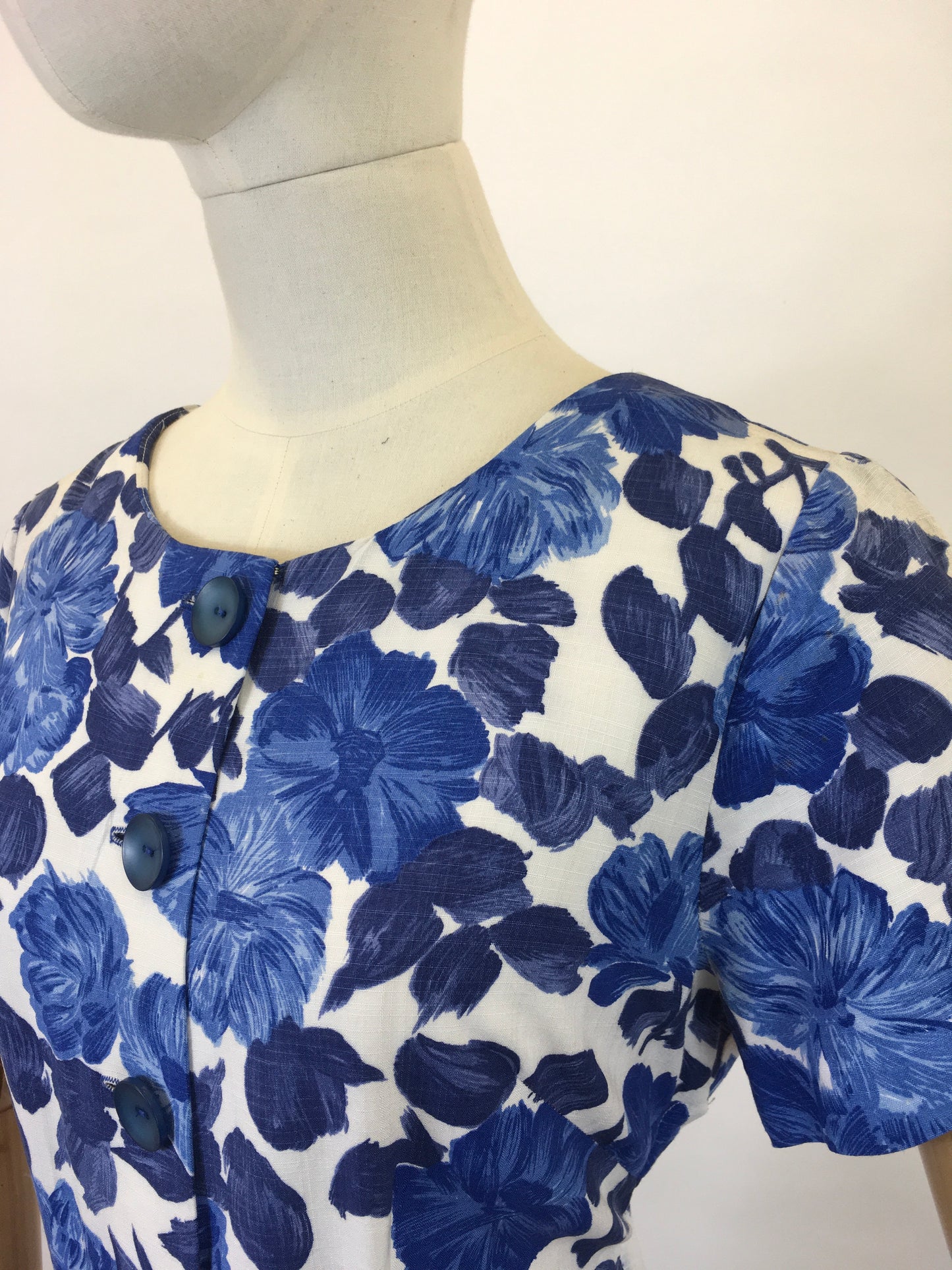 Original 1950’s Darling Floral Cotton Day Dress - Made by ‘ St. Michael ‘