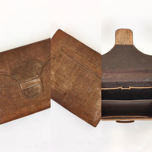 Original 1930’s Skin Envelope Clutch Handbag - With A Lovely Interior and Strong Clasp