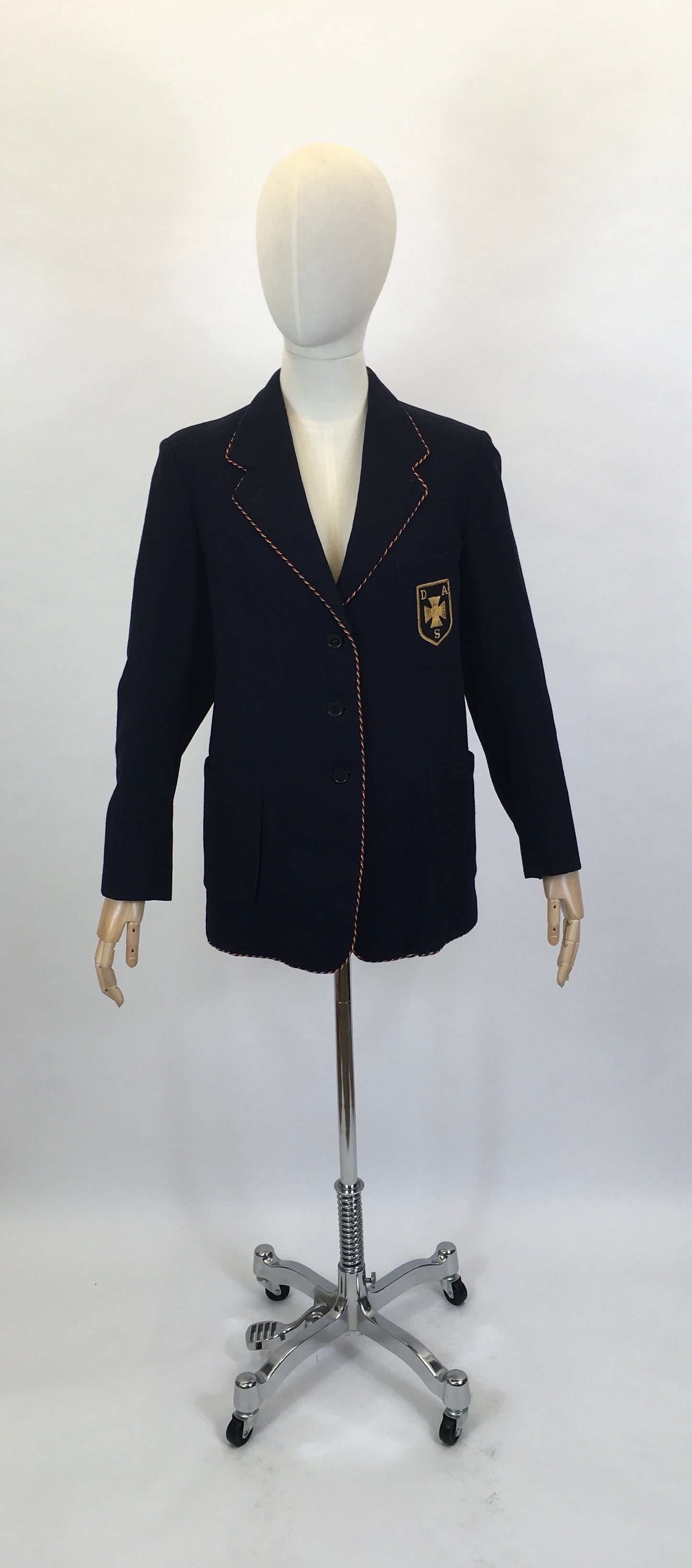 Original School Blazer by ‘ Raymond Barnes’ - Finished With A Braided Trim