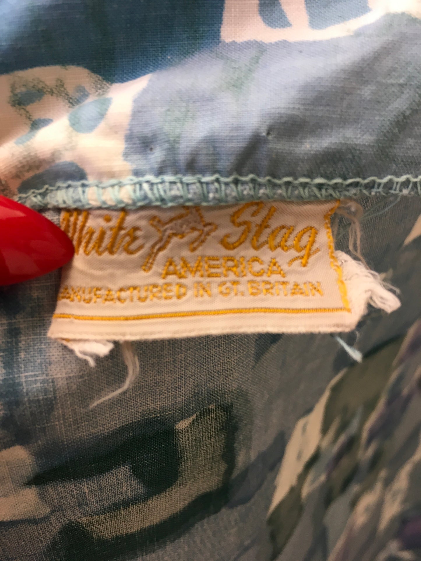 Original 1950’s Fabulous Cotton Blouse - In A Lovely Print