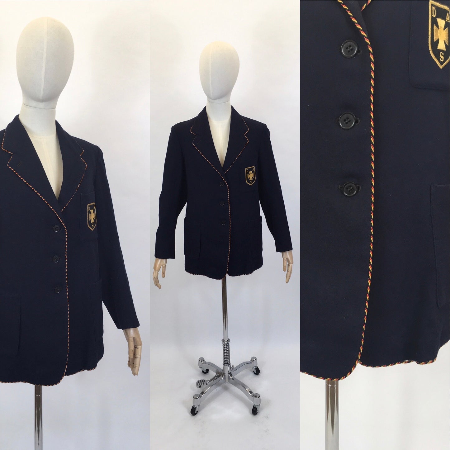 Original School Blazer by ‘ Raymond Barnes’ - Finished With A Braided Trim