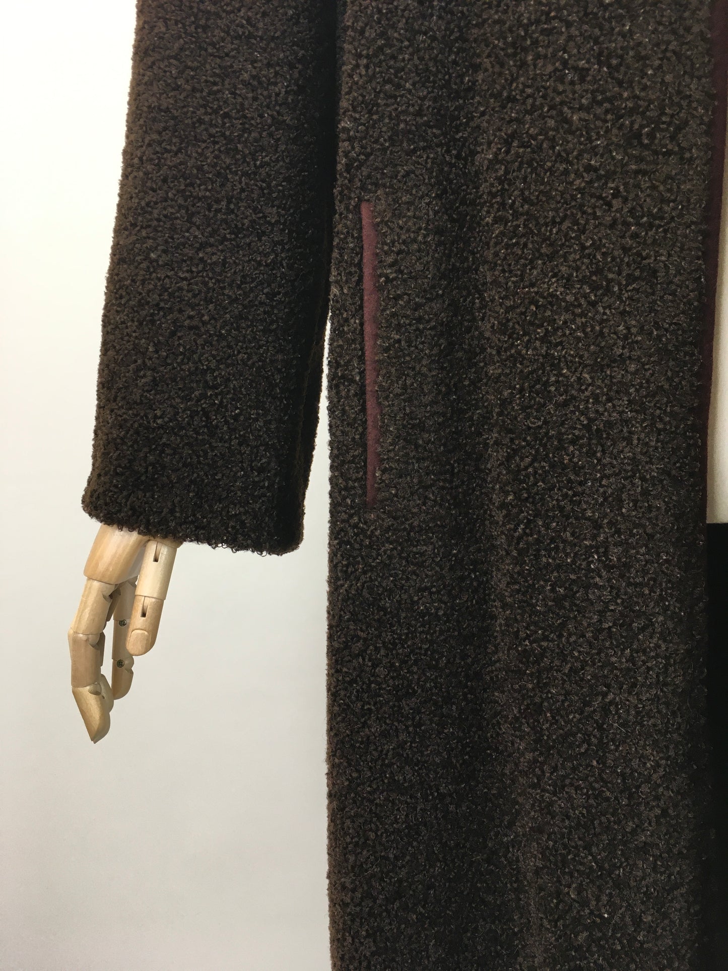 Original 1940's Sublime Edge to Edge Coat in Chocolate Brown - By ' Motoluxe - The Cosiest of Coats'