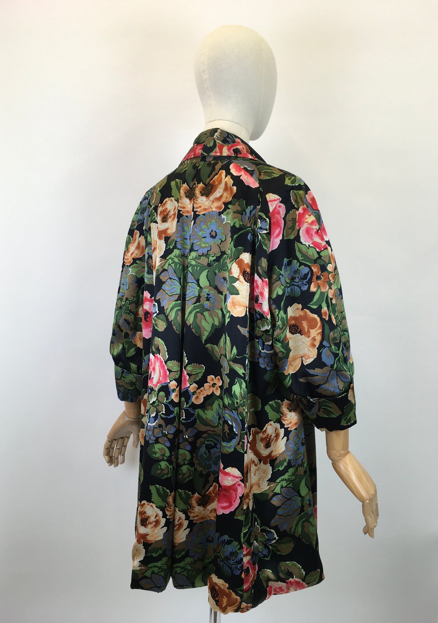 Original 1950’s SENSATIONAL ‘ Peter French’ Swagger Jacket - In Floral Bloom