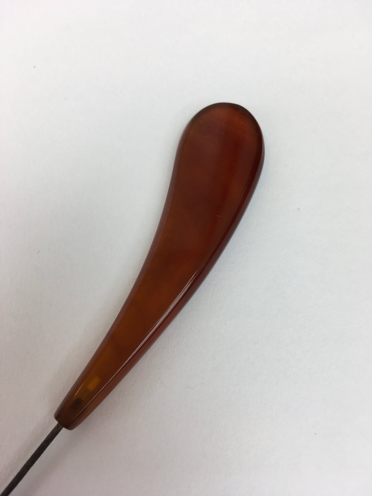 Original 1940’s Hat Pin - In A Lovely Warm Amber Colouring