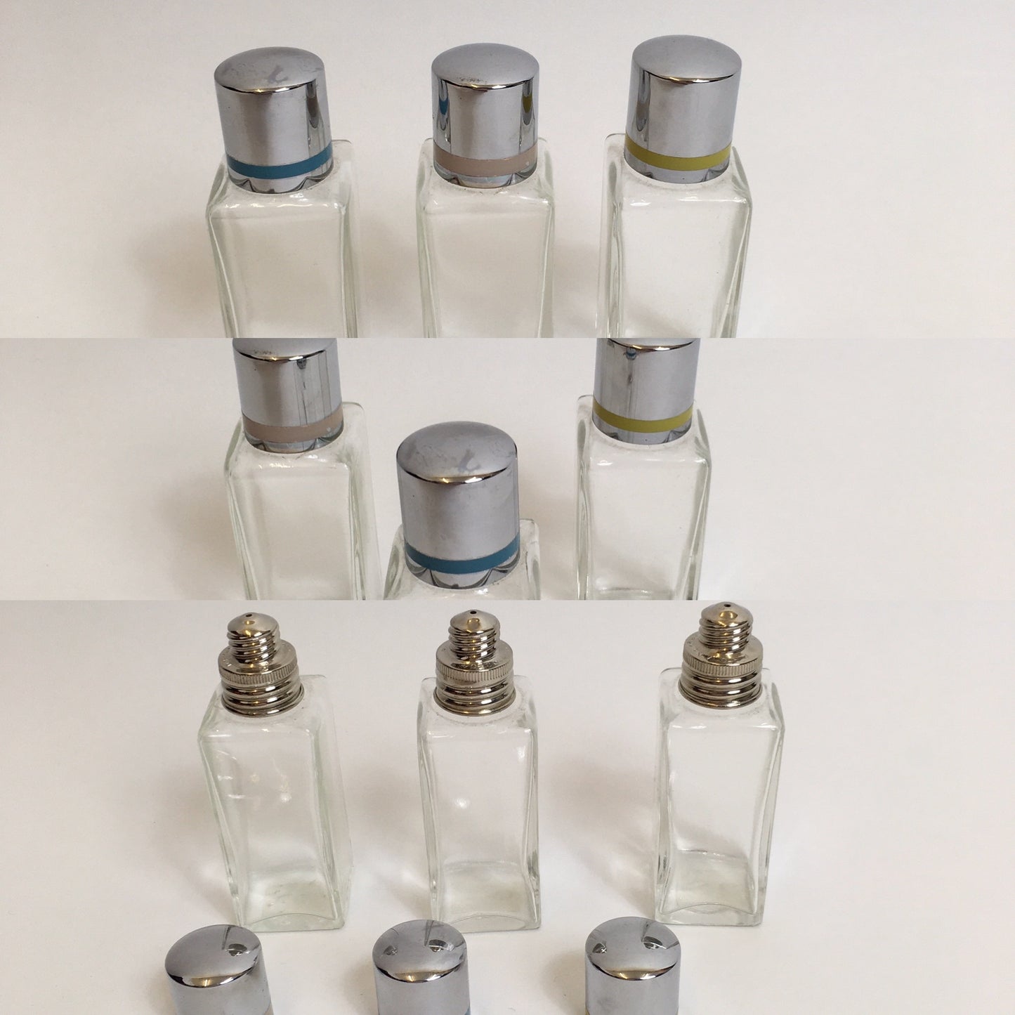 Original late 1930’s early 1940’s set of 3 Vanity Bottles - Great for the Dressing Table