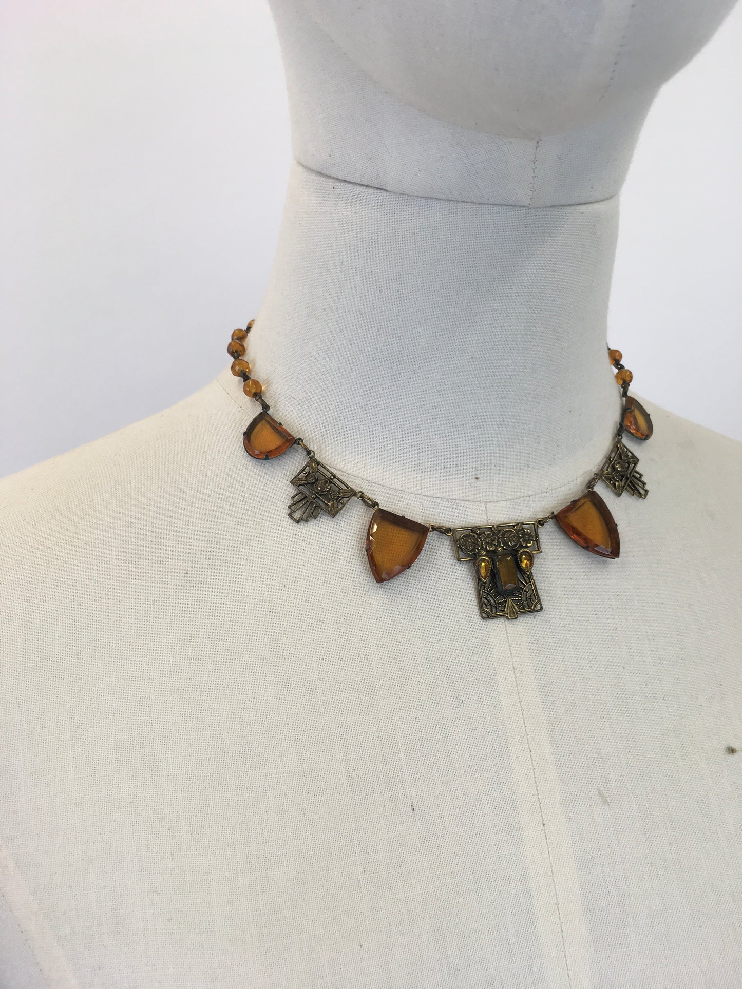 Original 1920's Sensational Necklace - With Exquisite Details of Sunbursts and Roses