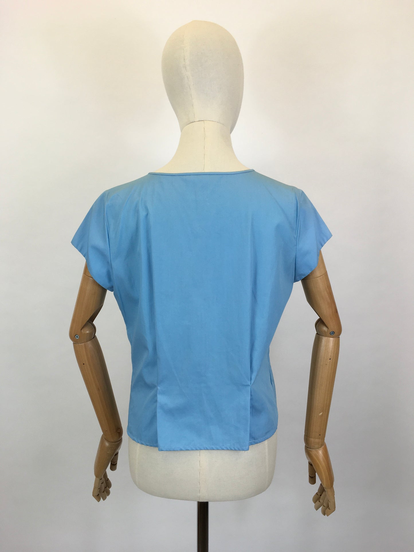 Original 1950’s Blue Cotton Blouse - By ‘ St. Michael’