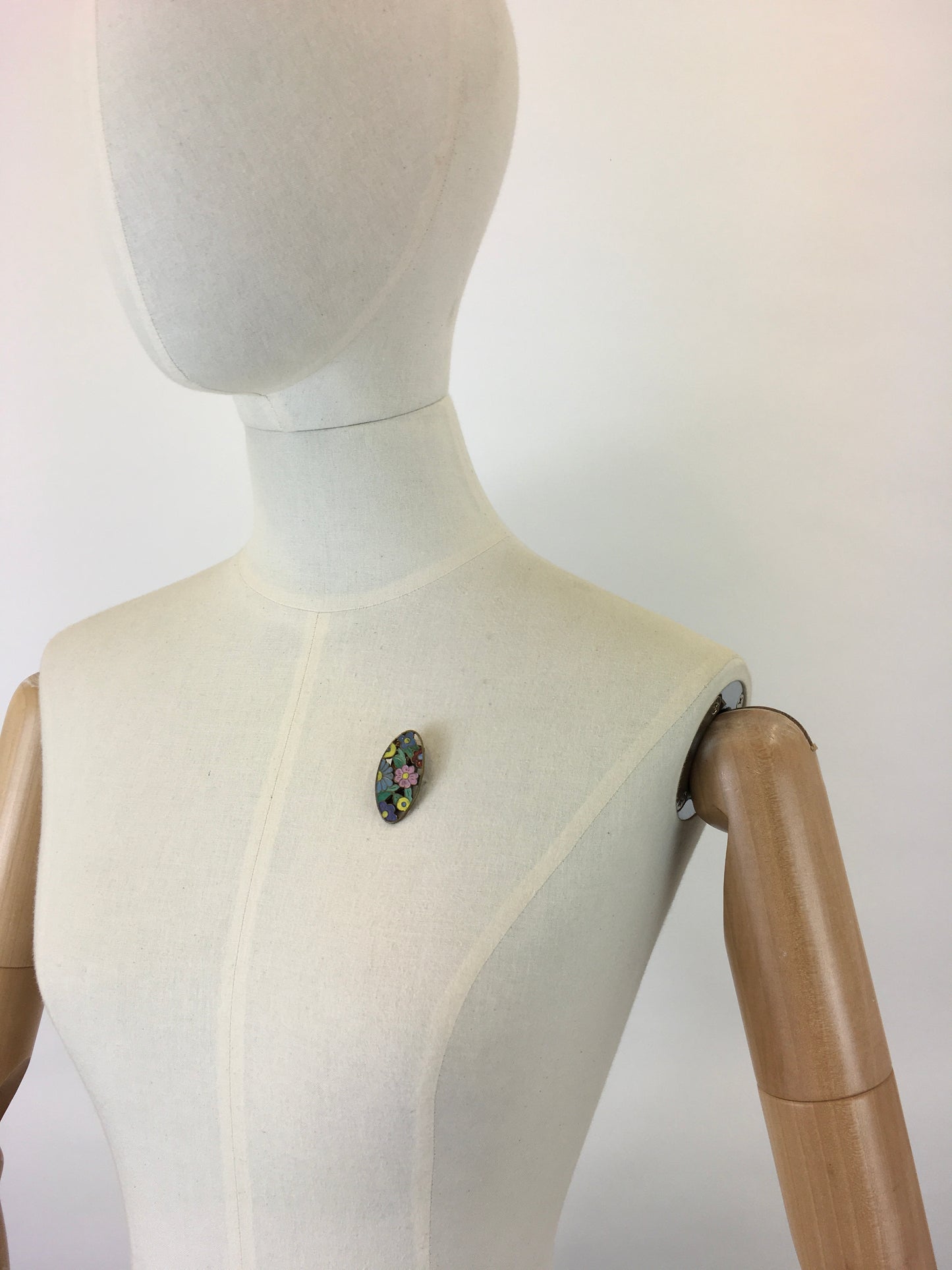 Original 1930’s Darling Enamel Dress Clip - In Soft Pastels