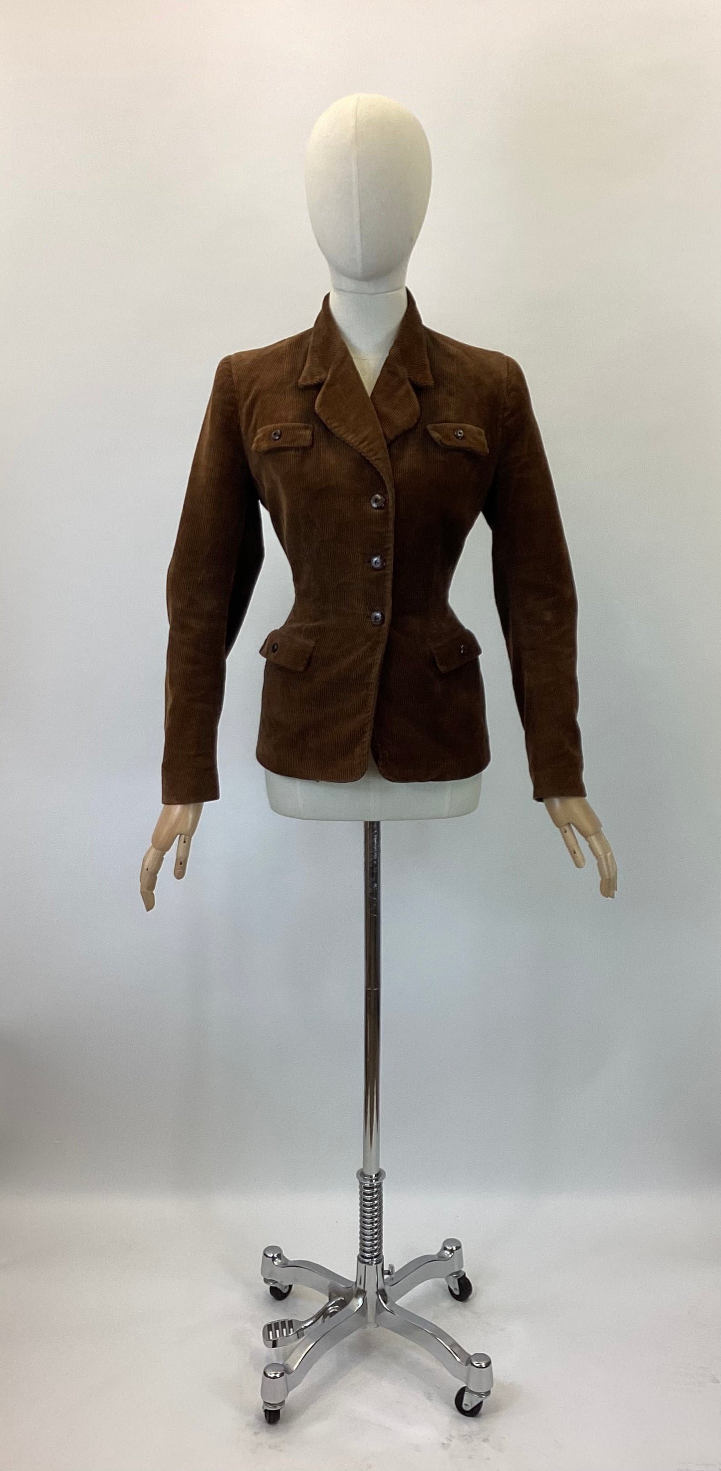 Original Darling 1940’s Needlecord Jacket - In Chocolate Brown