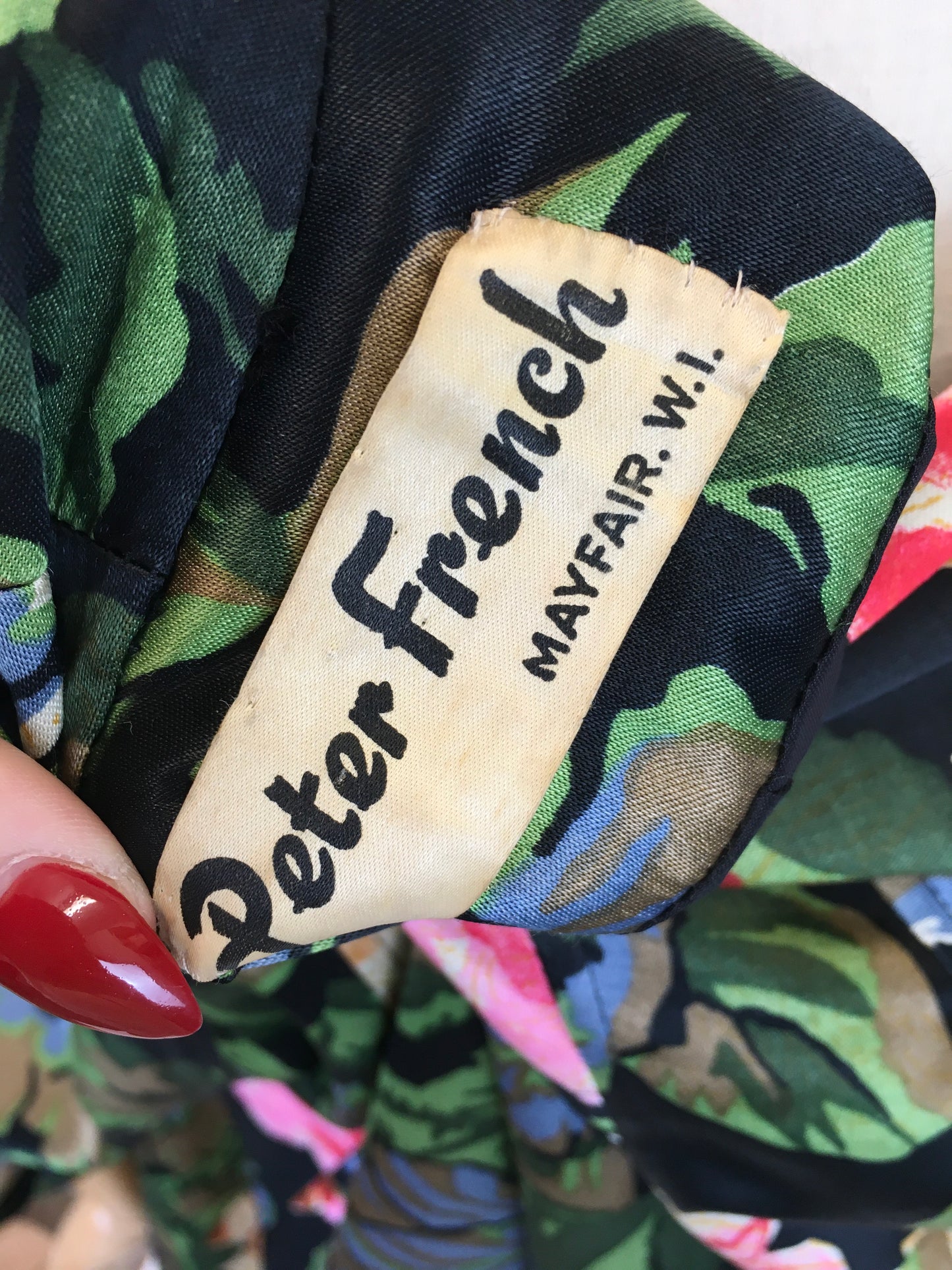 Original 1950’s SENSATIONAL ‘ Peter French’ Swagger Jacket - In Floral Bloom