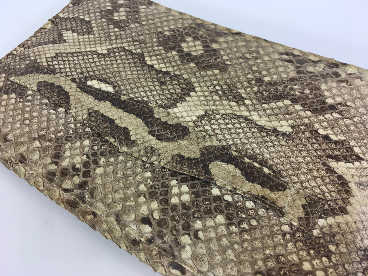 Original 1930’s Fabulous Snakeskin Clutch Handbag - With Beautiful Detailing