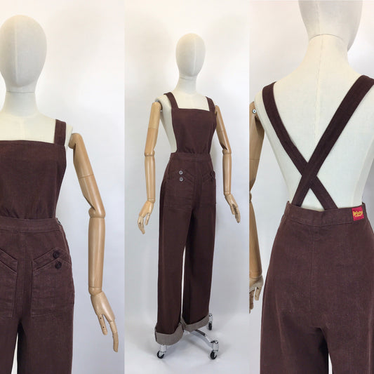Freddie’s Of Pinewood - Home Companion Dungarees In Brown