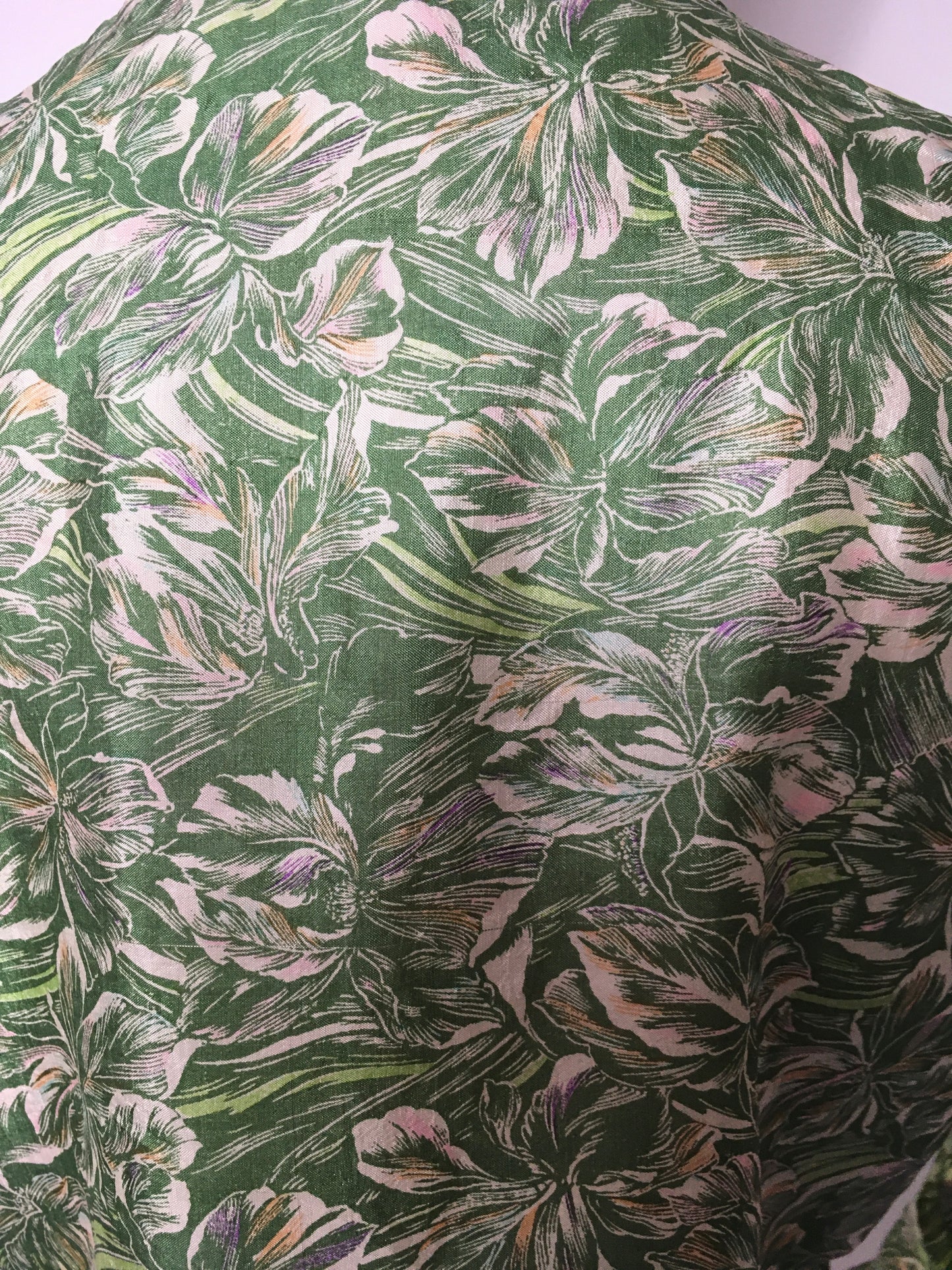 Original 1930’s Floral Silk Wrap / Bolero - In a beautiful Angelic Colour Pallet