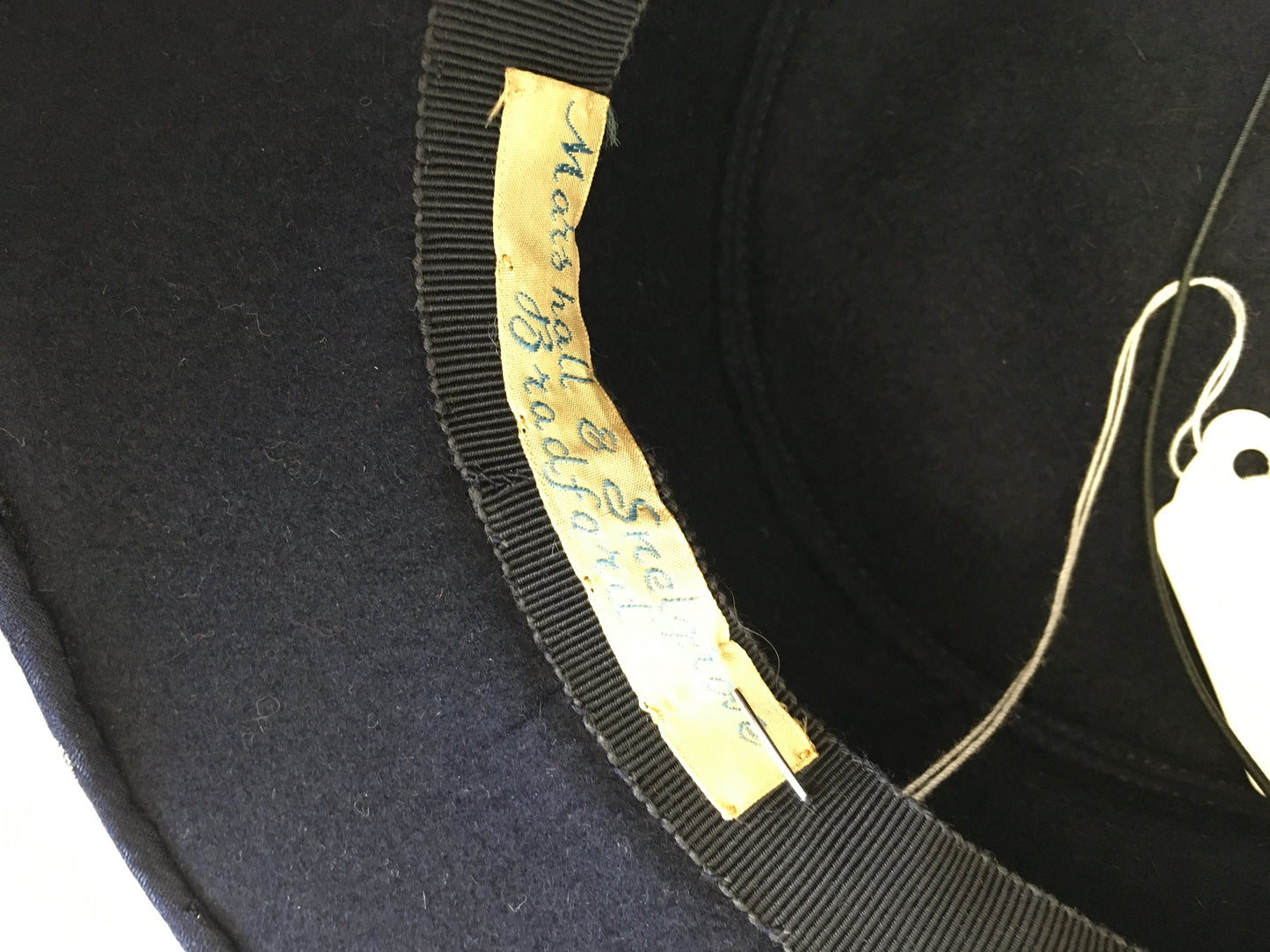 Original late 1930’s Marshall & Snelgrove Hat - Huge Bow Adornment with Fabric Trim