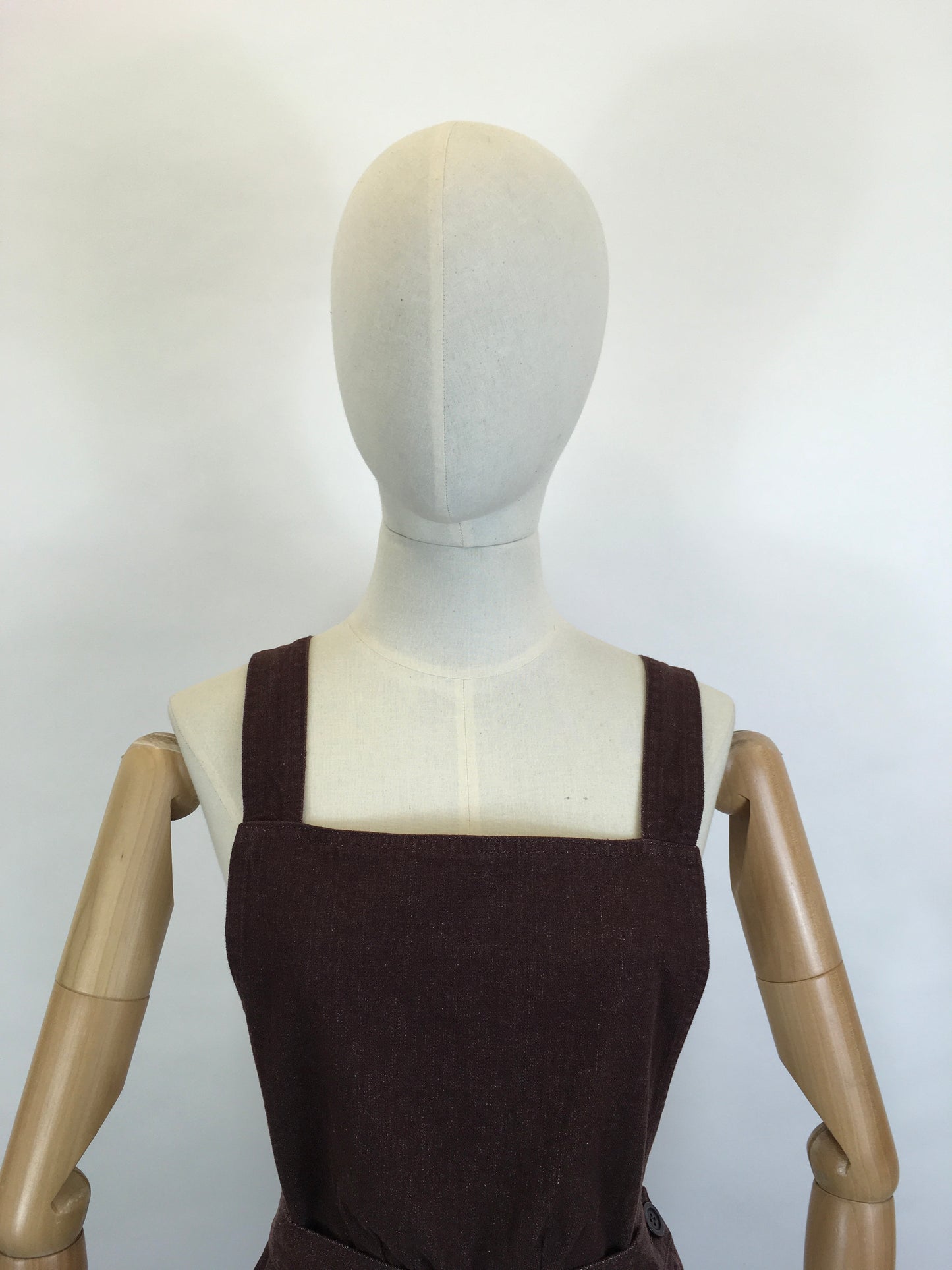 Freddie’s Of Pinewood - Home Companion Dungarees In Brown